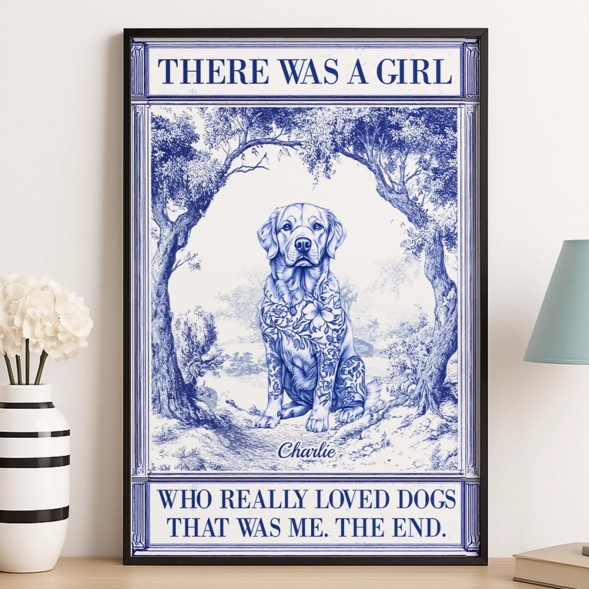 Custom Vertical Poster - Personalized Birthday Gifts For Dog Lovers, Dog Dad And Mom - Crazy Dog Lady - Robaser