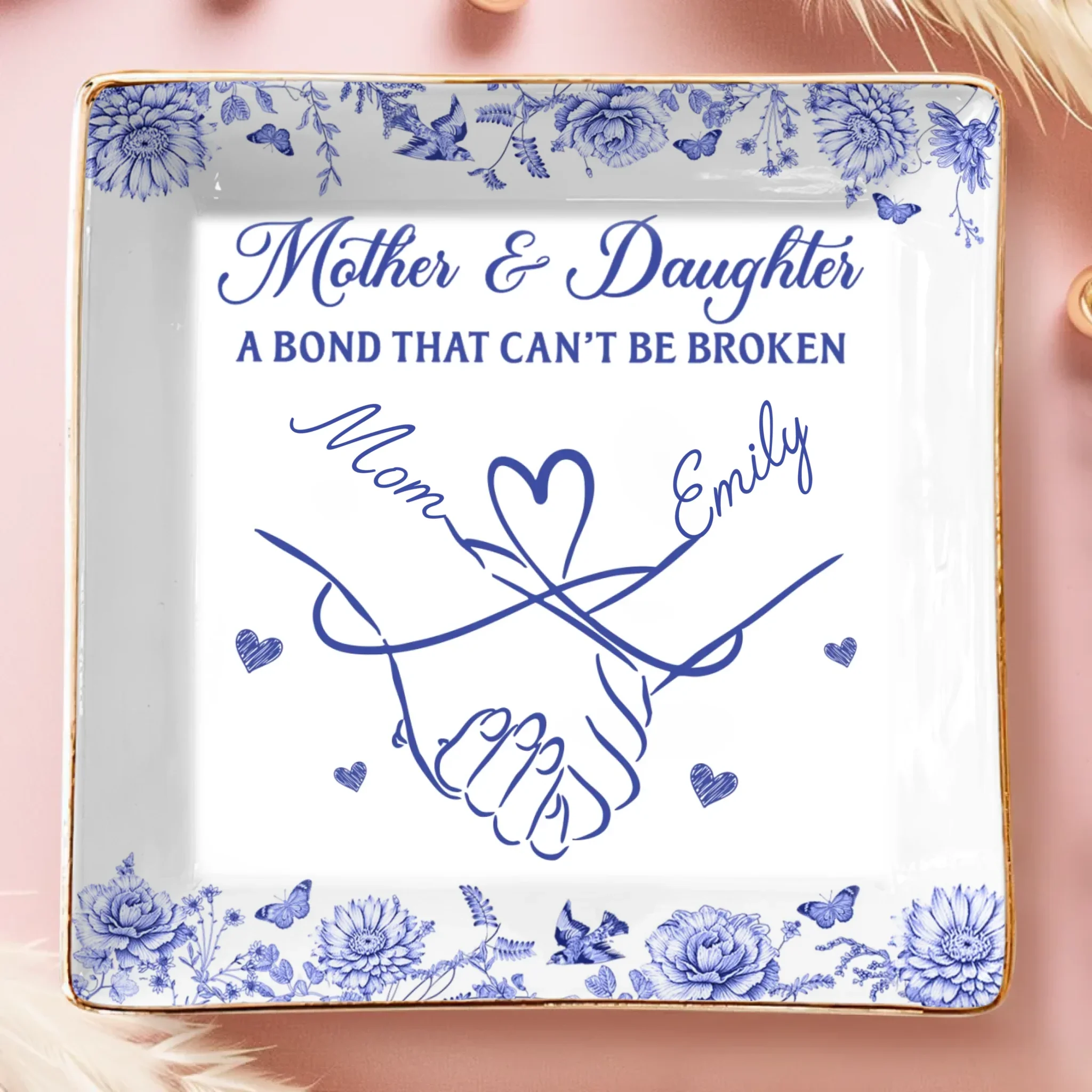 Custom Full-Print Jewelry Dish - Personalized Birthday Gifts For Mom, Daughter - Shine With Grace - Robaser