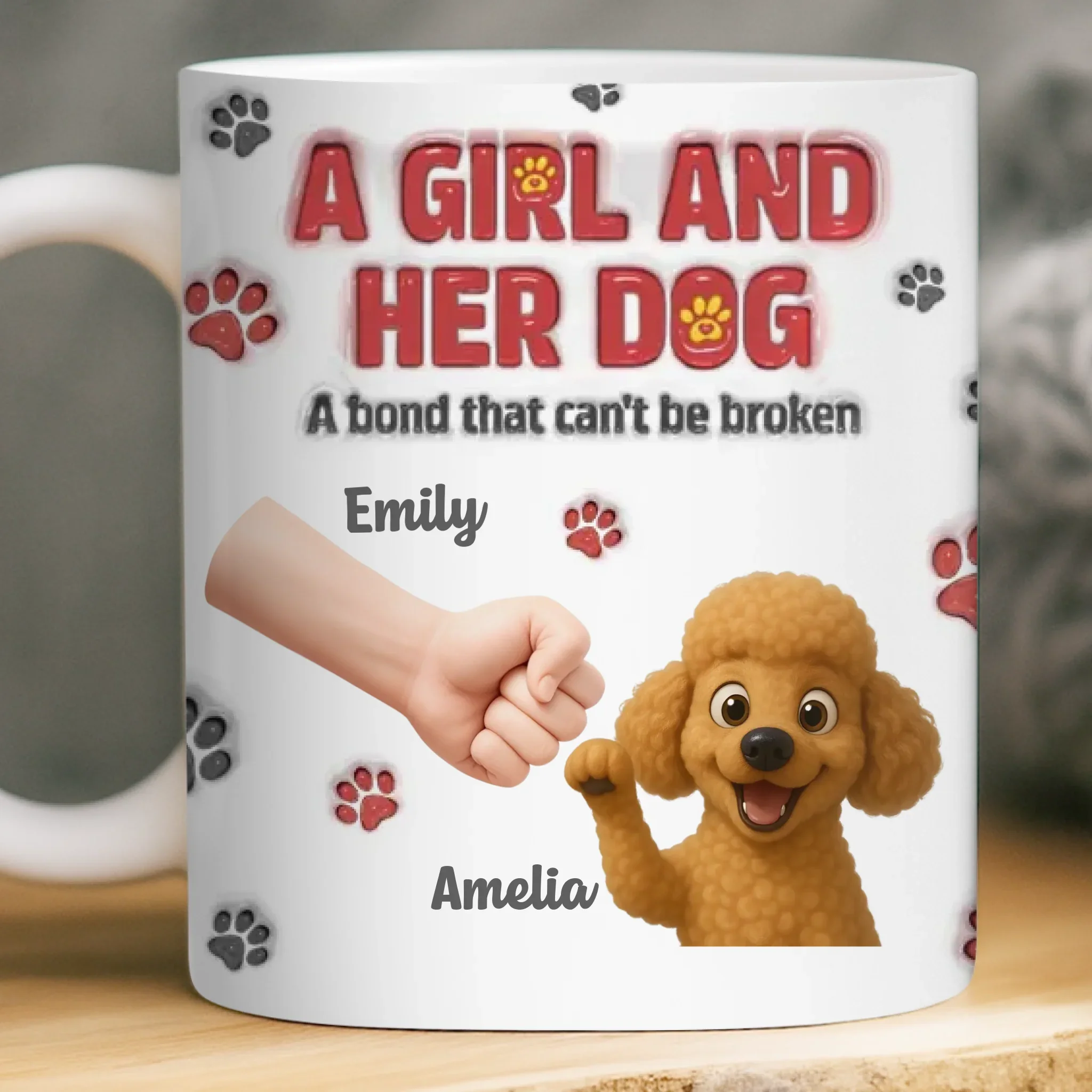 Custom Mug - Personalized Birthday Gifts For Dog Lovers, Dog Dad And Mom - I Work For Dog Treats - Robaser