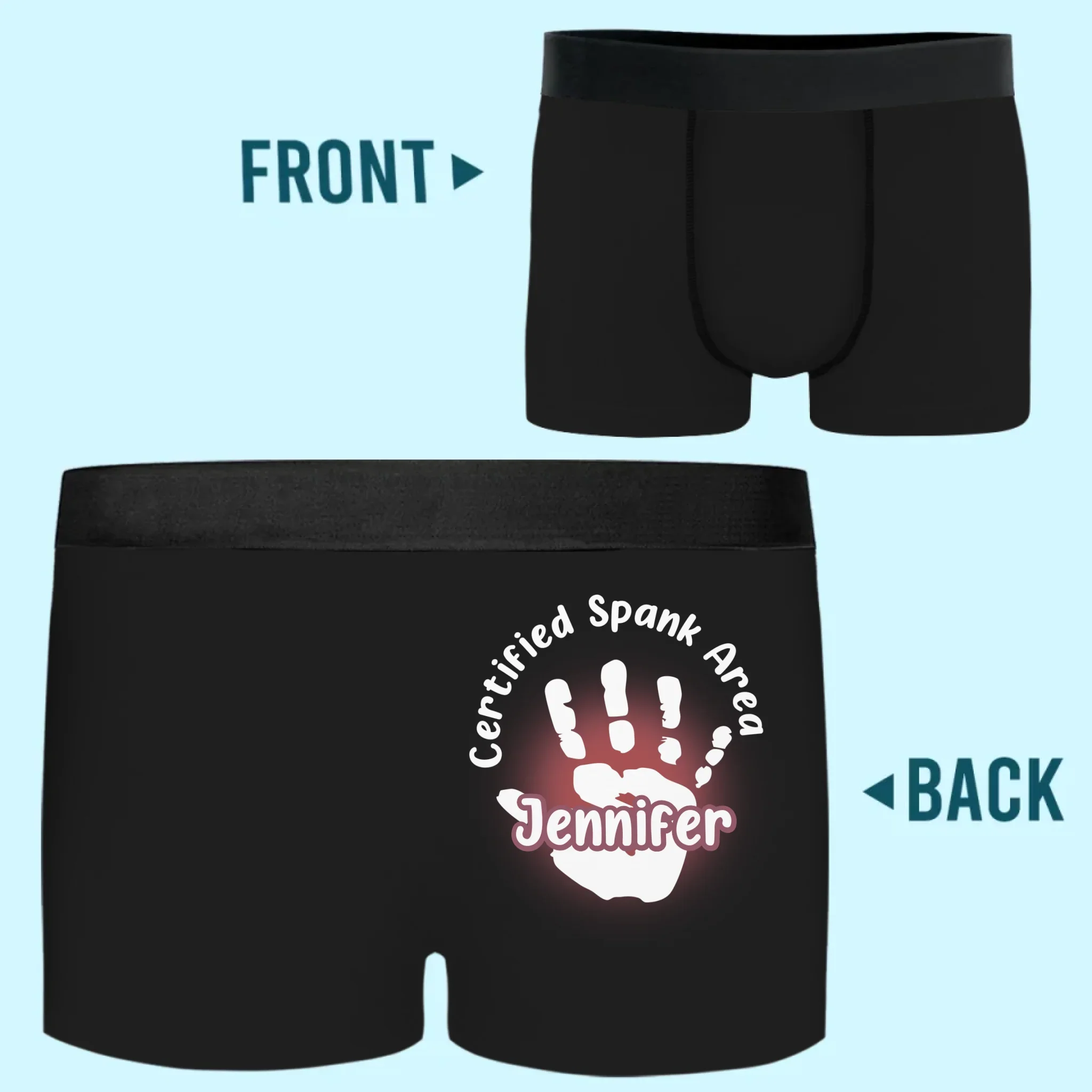 Officially Claimed By My Queen - Couple Personalized Custom Boxer Briefs, Men's Boxers - Gift For Husband Wife, Anniversary - Robaser