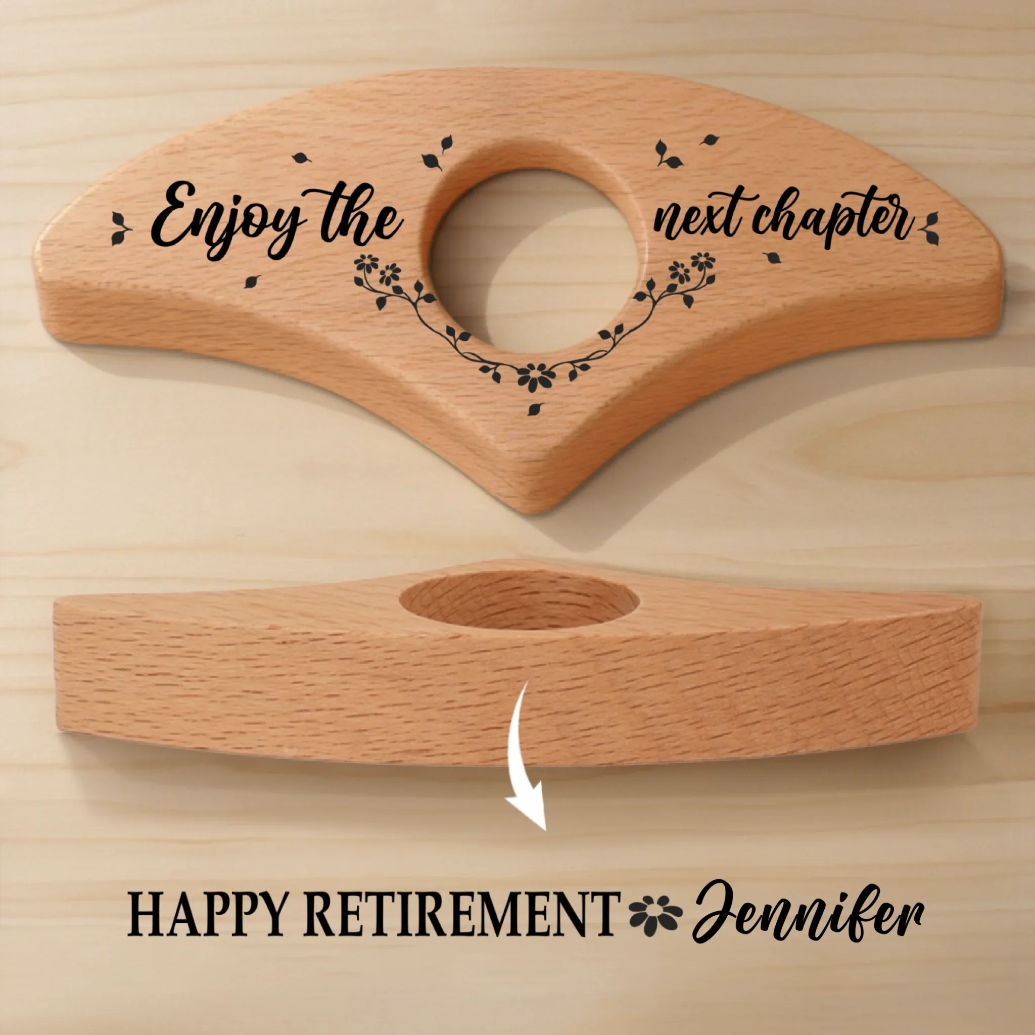 Custom Book Page Holder - Personalized Christmas Bookish Retirement Gifts For Book Lovers, Bookworms, Readers - Time To Read, Rest And Rediscover Life - Robaser