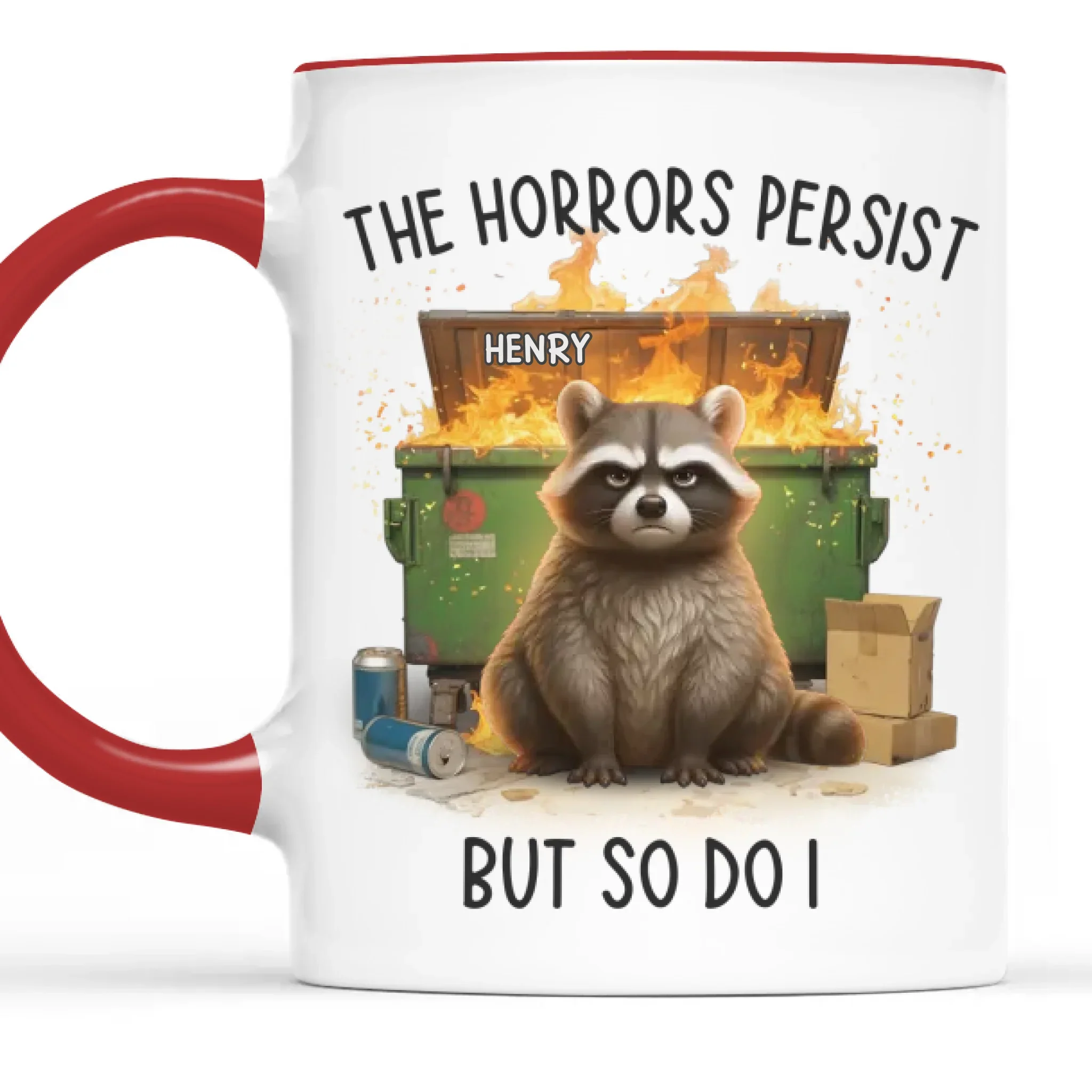 Custom Accent Mug - Personalized Funny Gifts For Best Friends, Family, Coworker, Work Bestie - We Laugh At Everything - Robaser