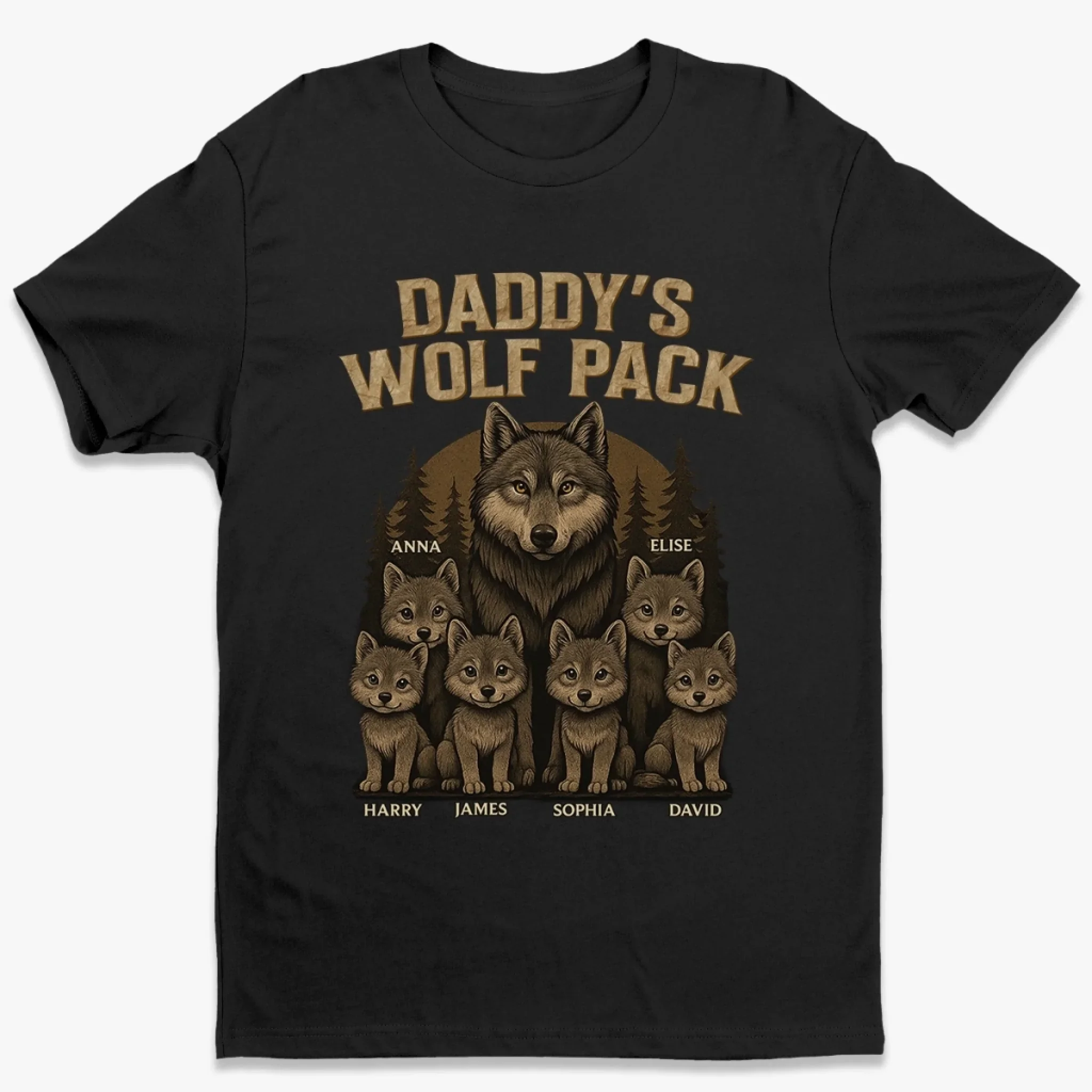 Loyal Brave Always Together - Family Personalized Custom Unisex T-shirt, Premium T-shirt, Hoodie - Father's Day, Gift For Dad, Grandpa - Robaser