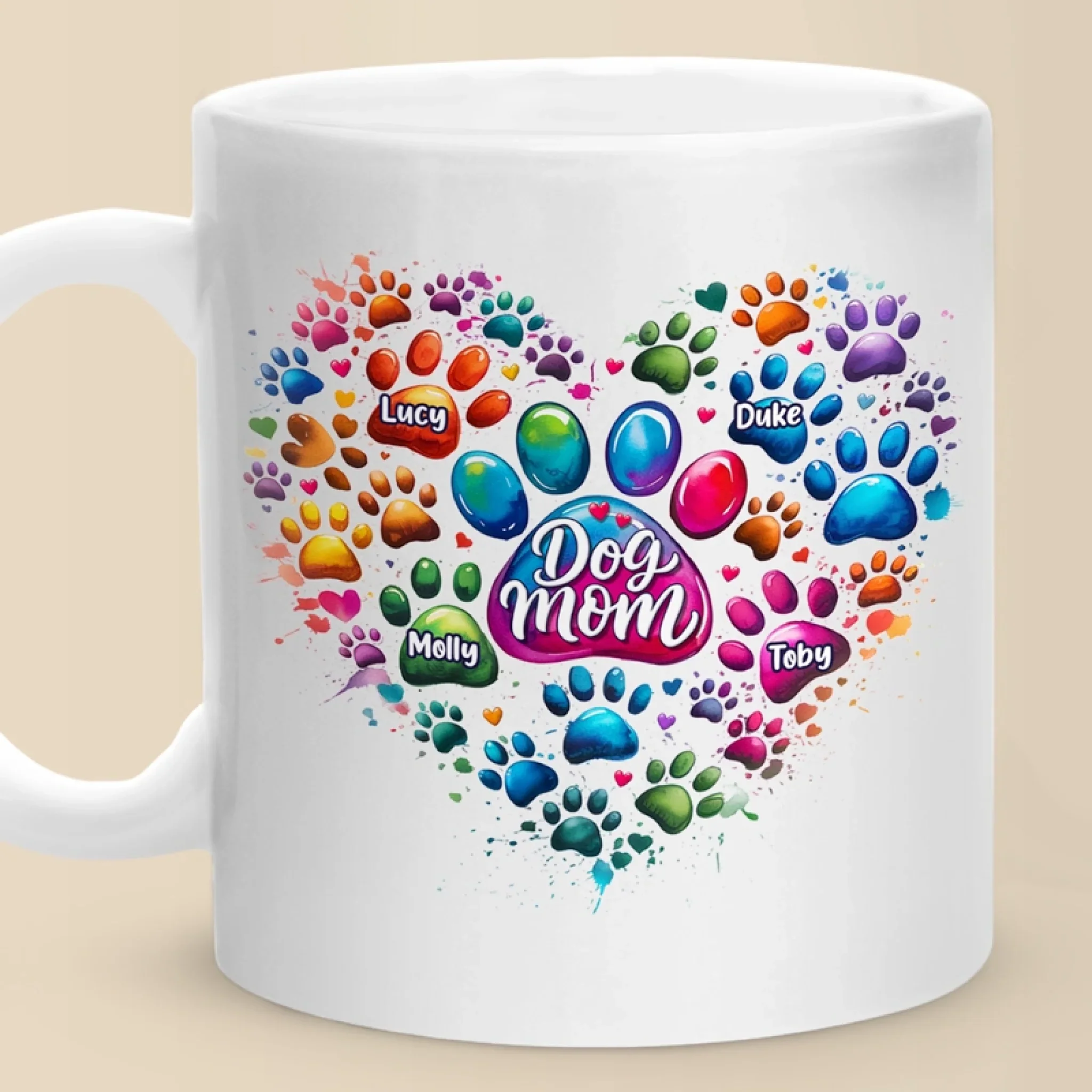 Fur Babies, Full Heart - Dog & Cat Personalized Custom Mug - Mother's Day, Gift For Pet Owners, Pet Lovers - Robaser