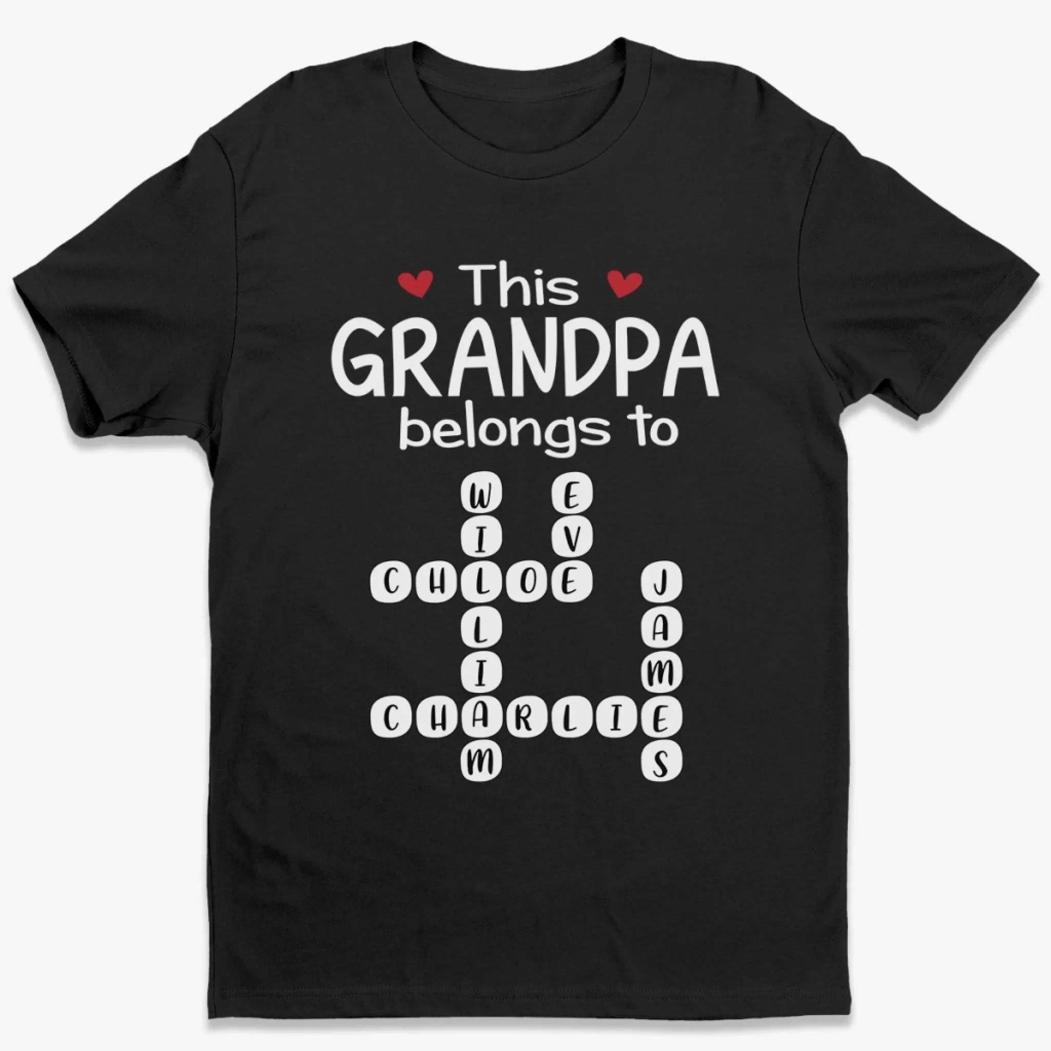 Custom Scrabble Unisex T-shirt, Premium T-shirt, Hoodie - Personalized Birthday Gifts For Dad, Grandpa - Our Story Spells Love - Robaser