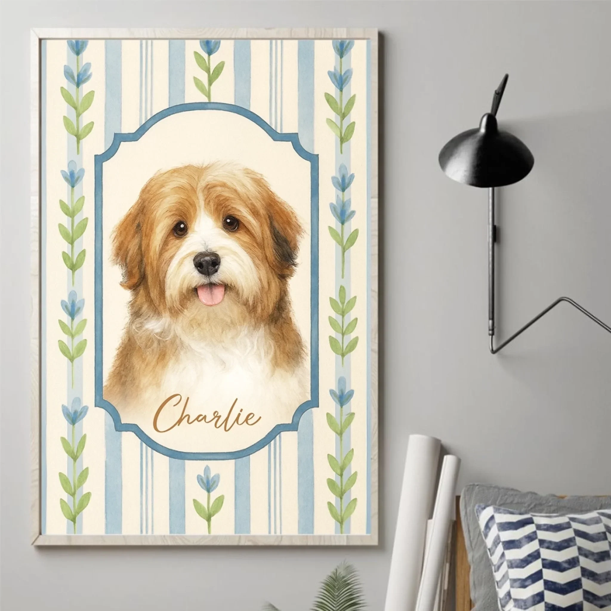 Custom Photo Vertical Poster - Personalized Pet Memorial Sympathy Gifts For Dogs, Cats - Joy In Every Wag - Robaser