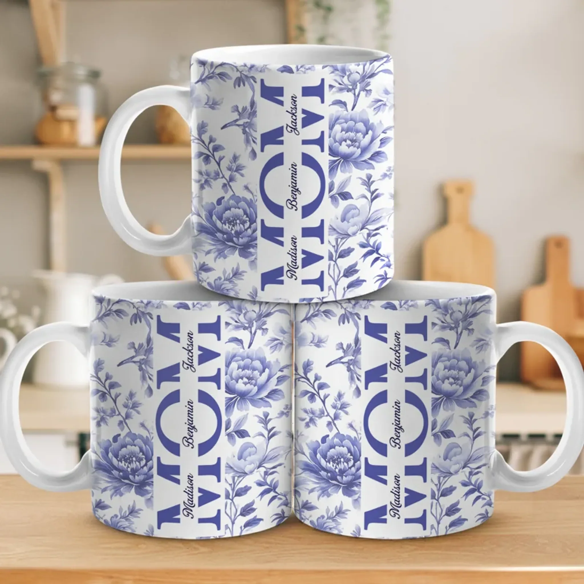 Family First, Always - Family Personalized Custom Mug - Mother's Day, Gift For Mom, Grandma - Robaser