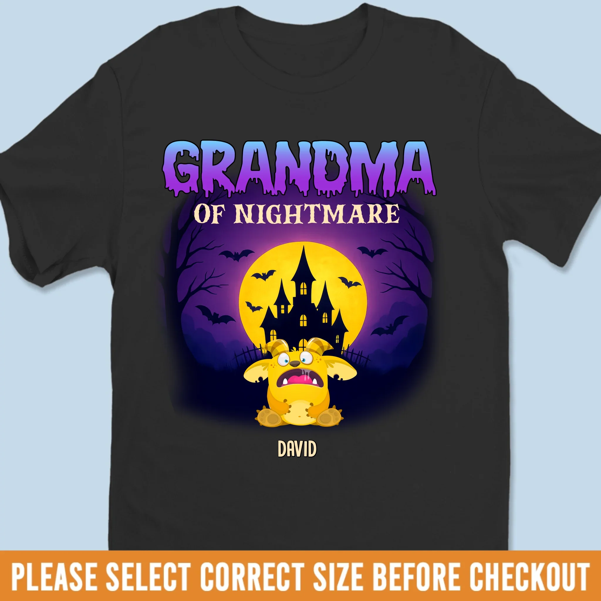 Custom Unisex T-shirt, Premium T-shirt, Hoodie - Personalized Halloween Birthday Gifts For Mom, Grandma - Spooky Smiles In Every Corner - Robaser