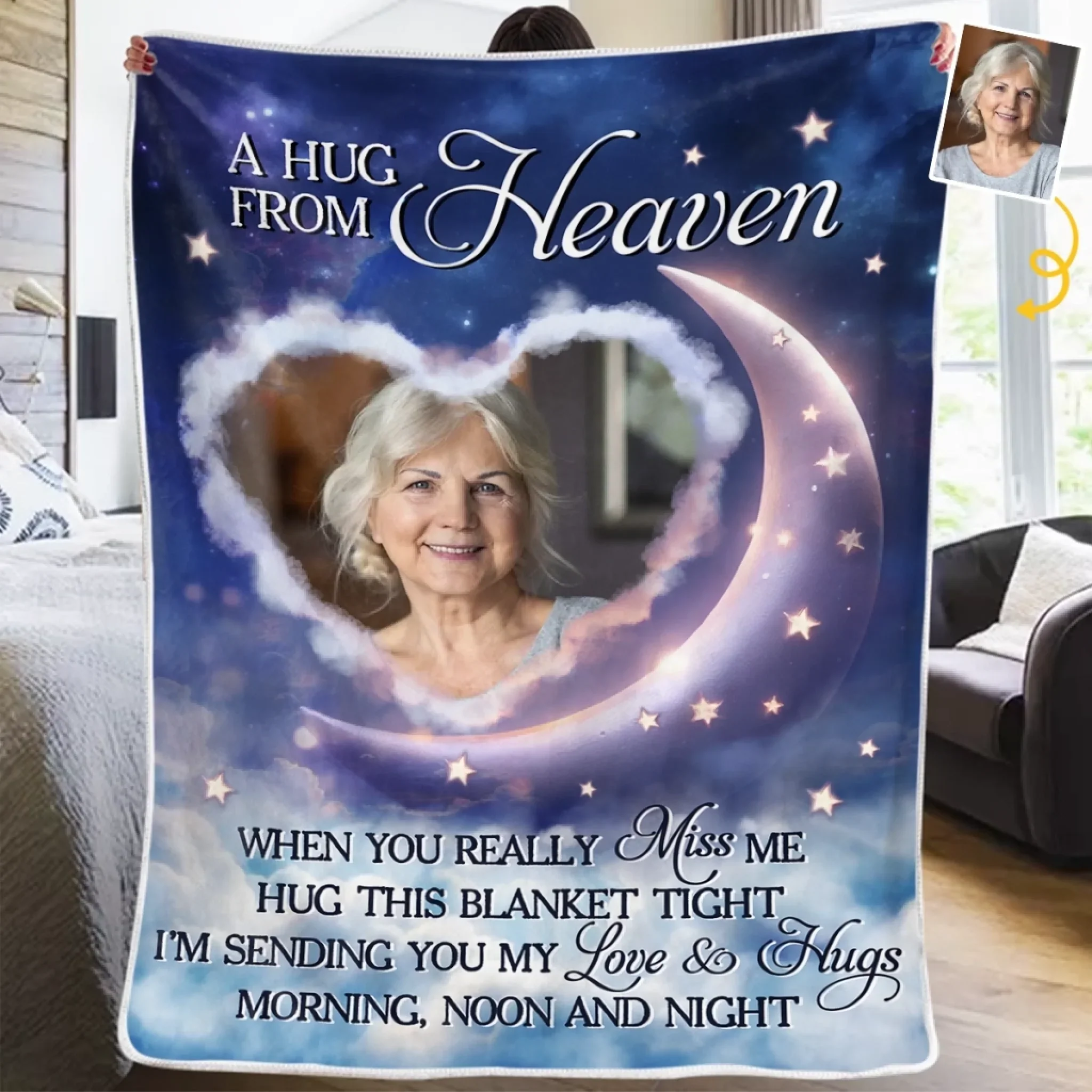 Custom Cardinal Blanket - Personalized Memorial Sympathy Gifts For Loss Of Mom, Dad - Your Memory Lives In Us - Robaser