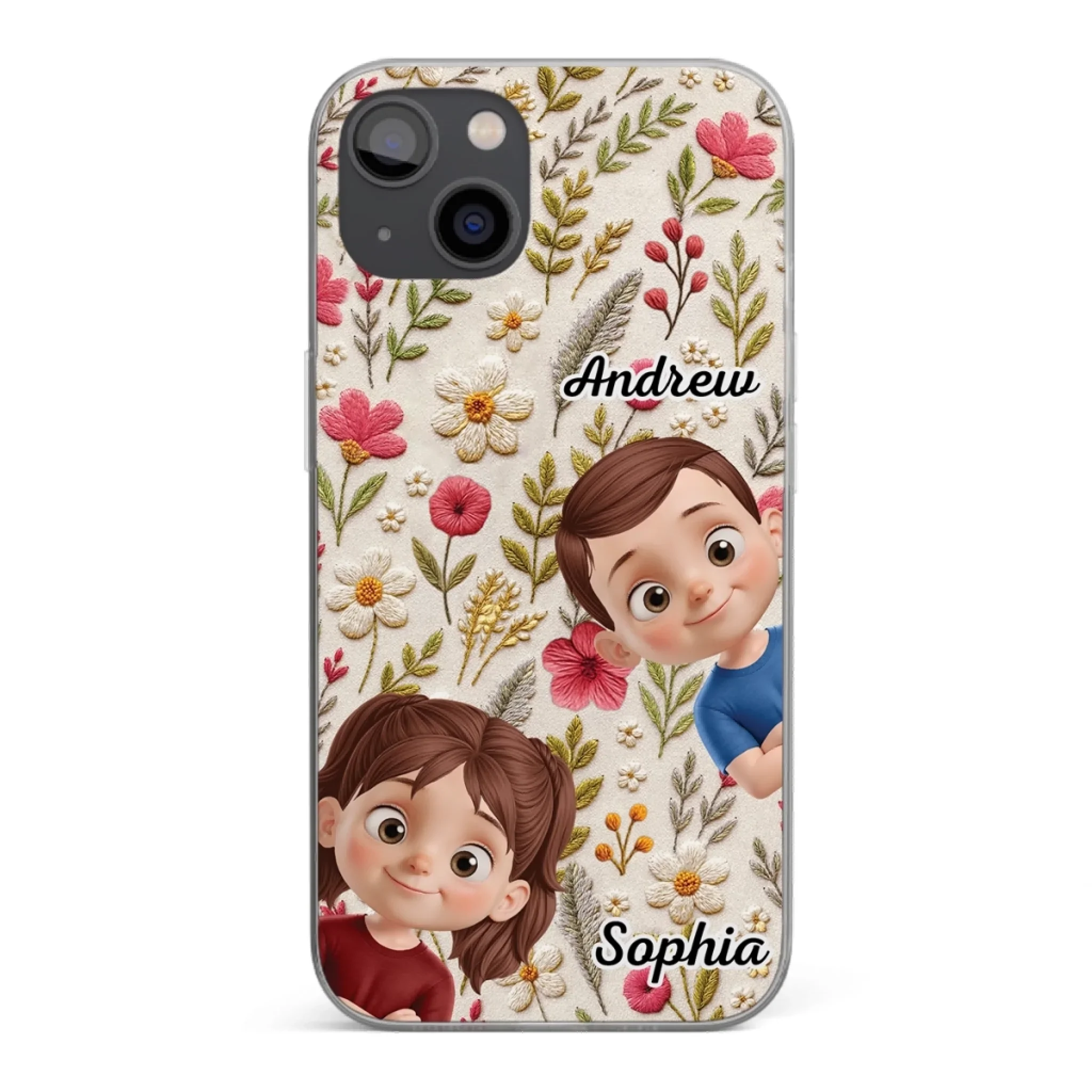 Custom Clear Phone Case - Personalized Birthday Gifts For Mom, Grandma - My Little Joys - Robaser