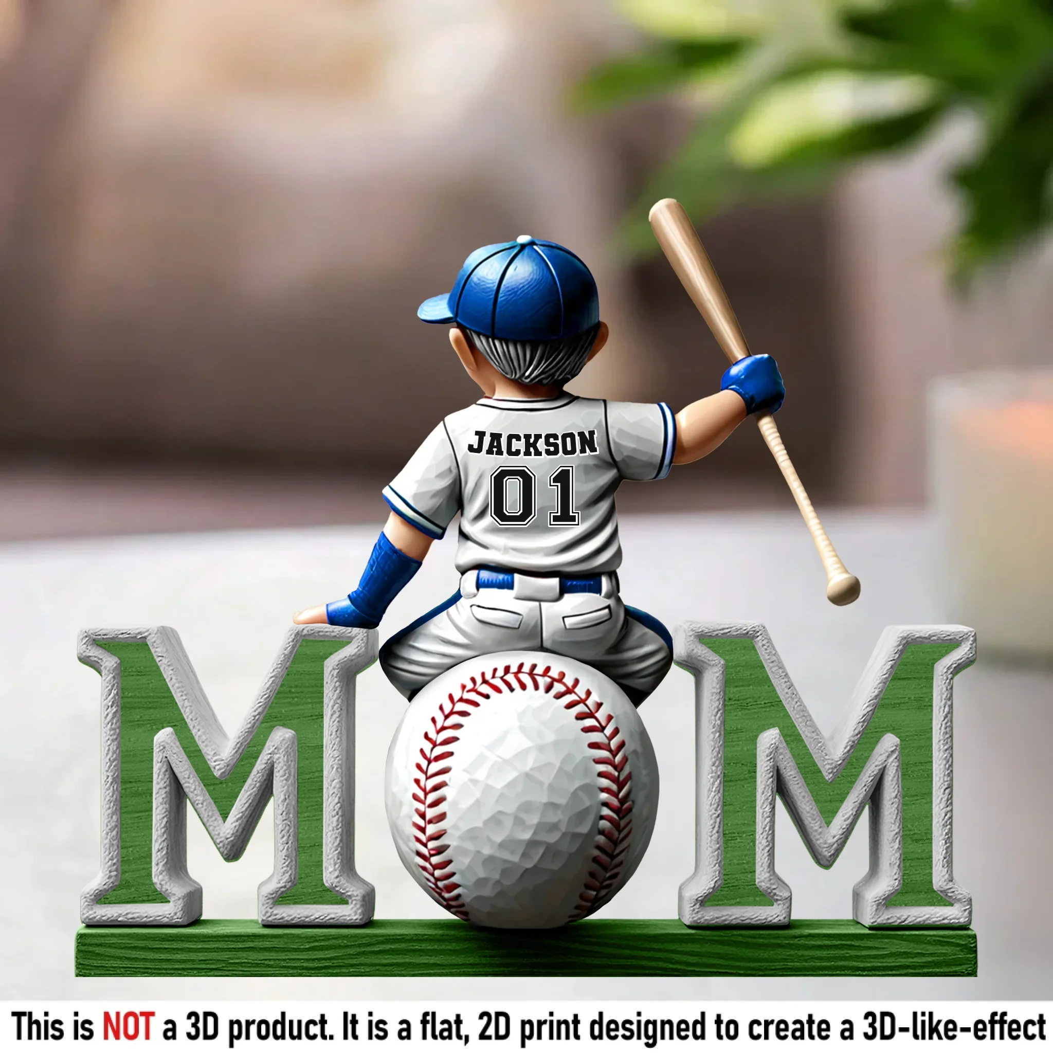 Home Run Love For Mom - Family Personalized Custom Acrylic Plaque Custom Shape - Mother's Day, House Warming Gift For Mom, Sport Lovers, Sport Players - Robaser