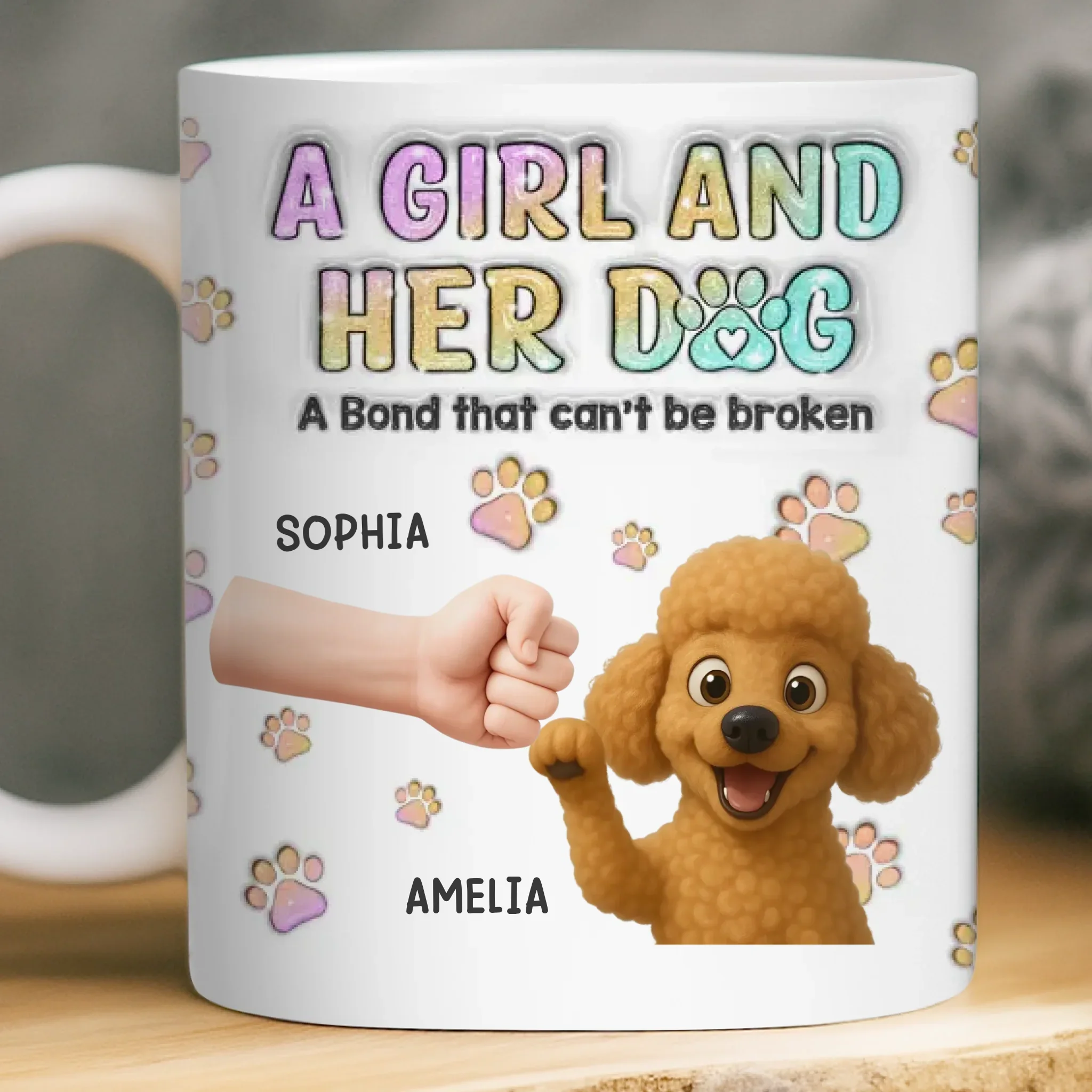 Custom Mug - Personalized Birthday Gifts For Dog Lovers, Dog Dad And Mom - Home Is Fur Covered - Robaser