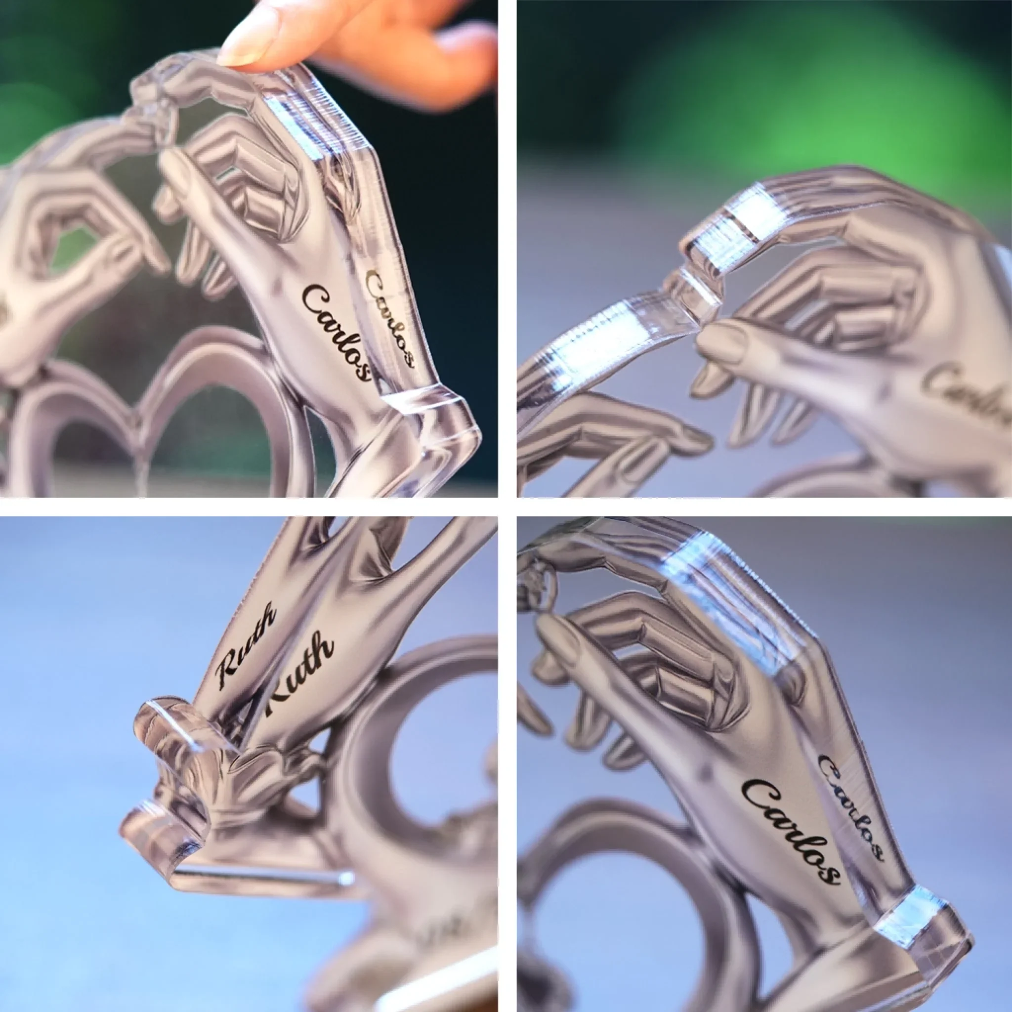 Custom Acrylic Plaque - Personalized Anniversary Wedding Gifts For Husband And Wife, Him And Her - Love  s Perfect Match - Robaser