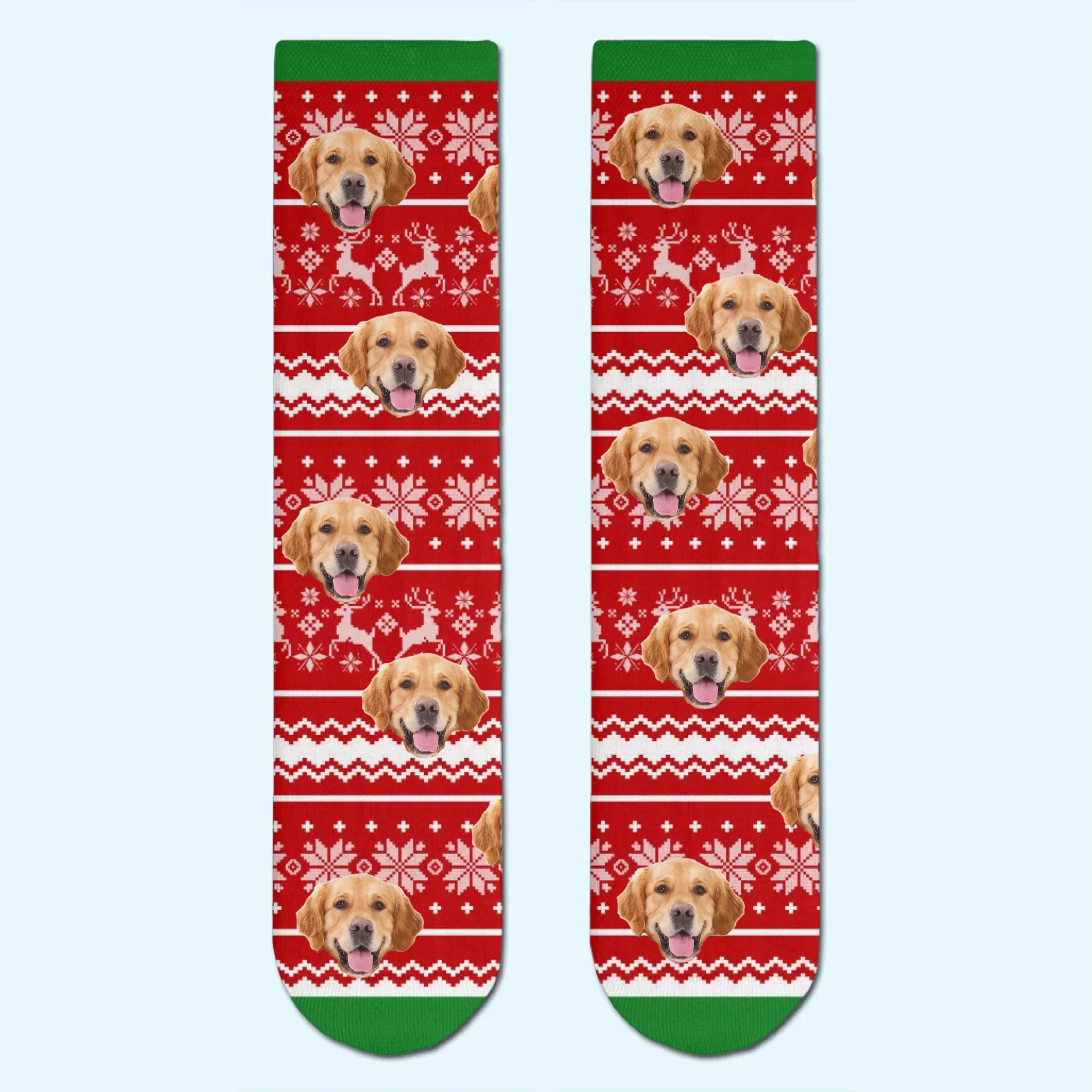 Custom Photo Middle Tube Socks - Personalized  Christmas Birthday Gifts For Dog Cat Lovers, Dog Dad And Mom, Cat Owners - Every Step, A Paw Of Joy - Robaser