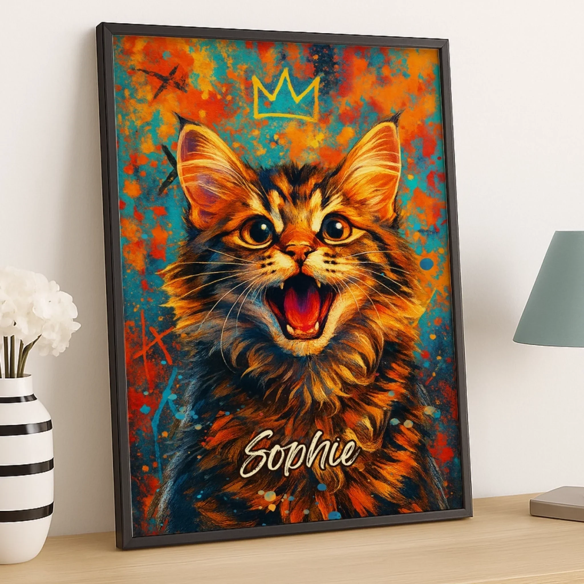 Custom Photo Vertical Poster - Personalized Pet Memorial Sympathy Gifts For Dogs, Cats - My Sunshine With Paws - Robaser