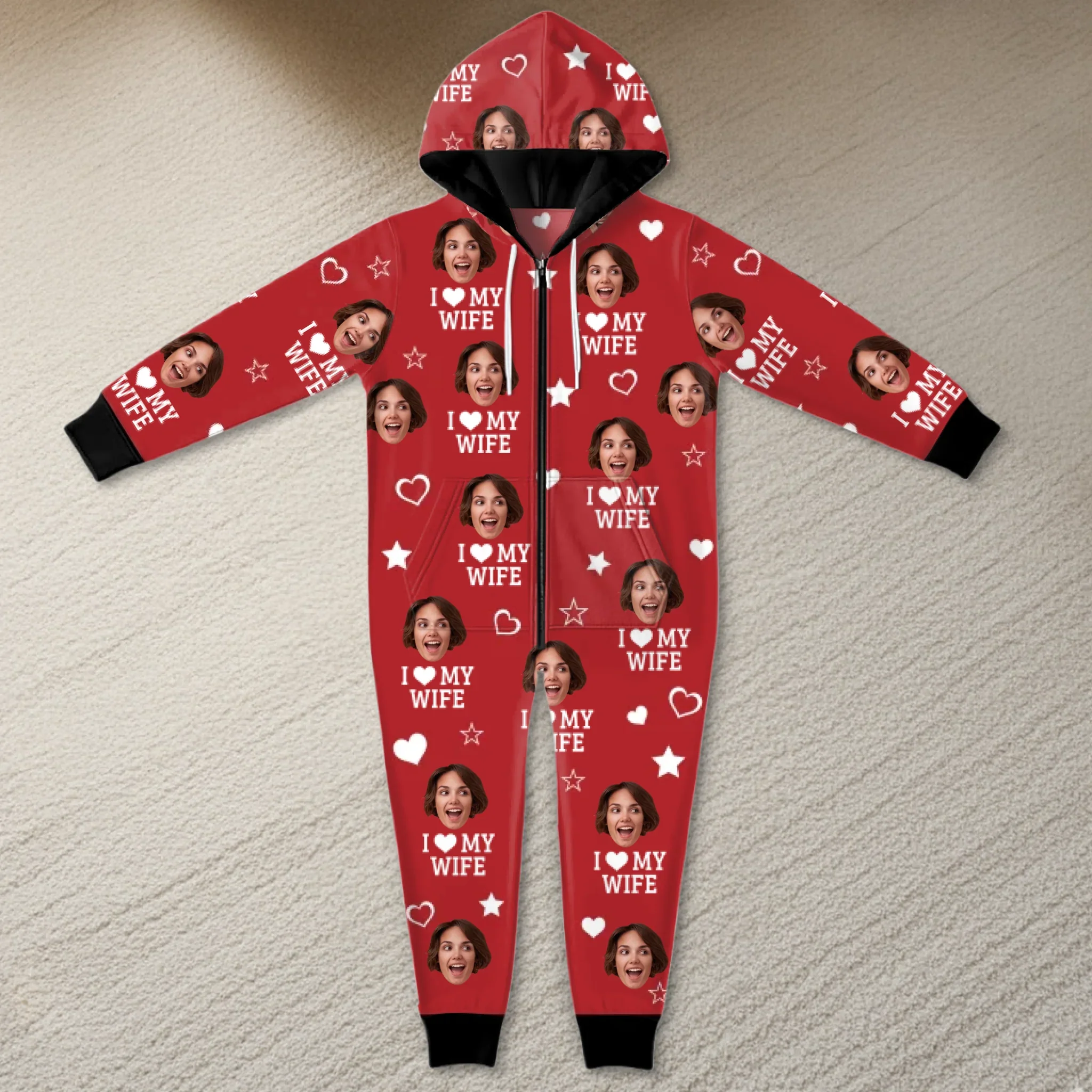 Custom Photo Adult Onesie - Personalized Anniversary Christmas Wedding Gifts For Husband And Wife, Him And Her - The Ultimate Proof Of Love - Robaser