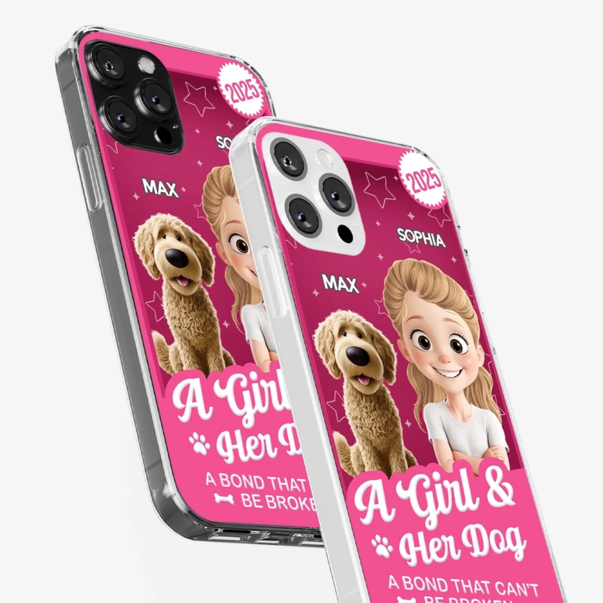 Custom Toy Box Clear Phone Case - Personalized Birthday Gifts For Dog Lovers, Dog Dad And Mom - Protected By Puppy Love - Robaser