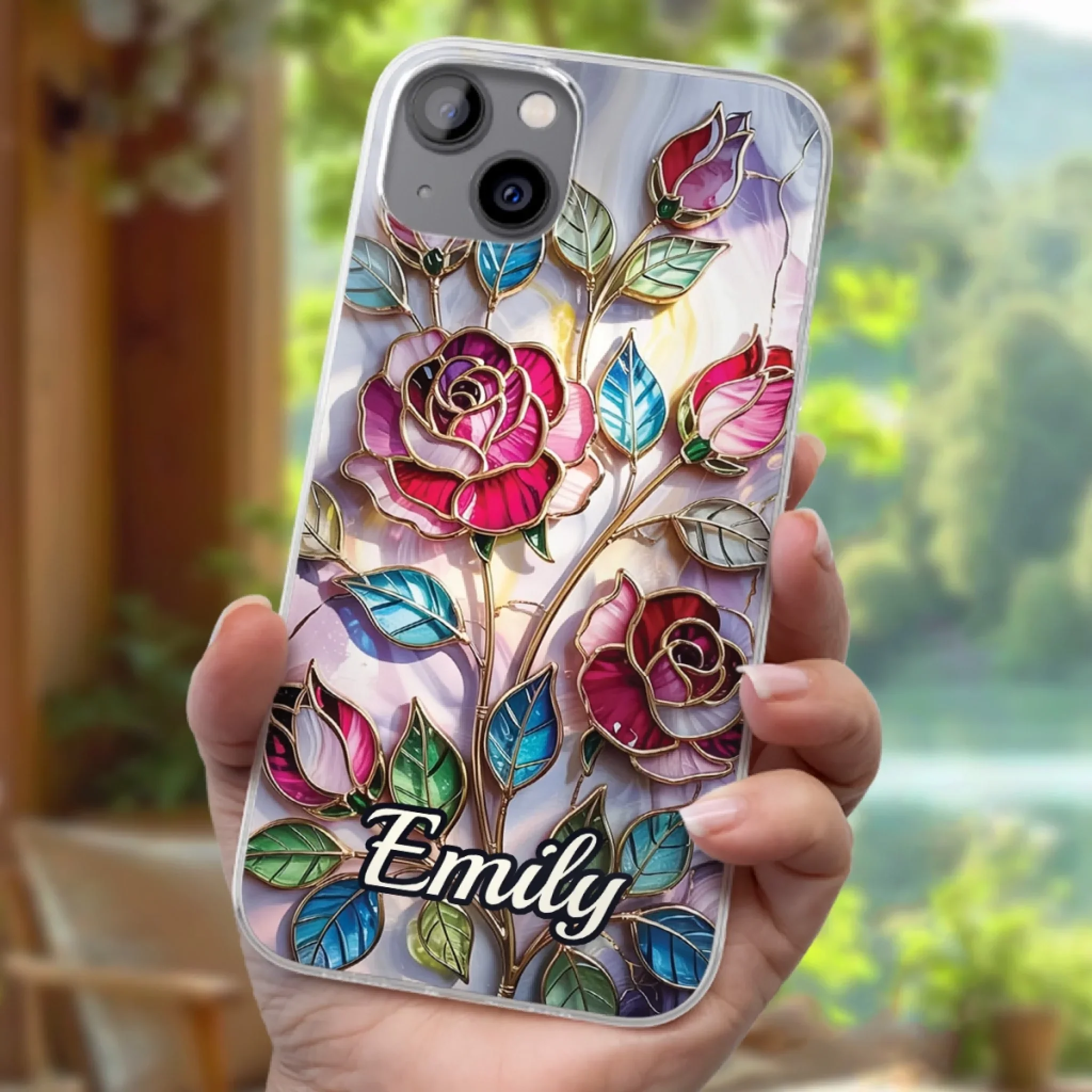 Custom Clear Phone Case - Personalized Best Friend Birthday Gifts For Best Friends, BFF, Sisters, Family, Yourself - Beauty In Every Petal - Robaser