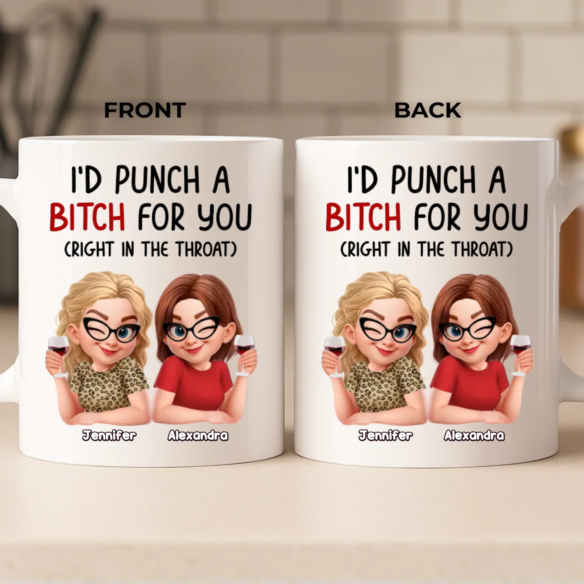 Custom Mug - Personalized Best Friend Birthday Gifts For Women, Besties, Sisters, BFF - Made For Good Days - Robaser