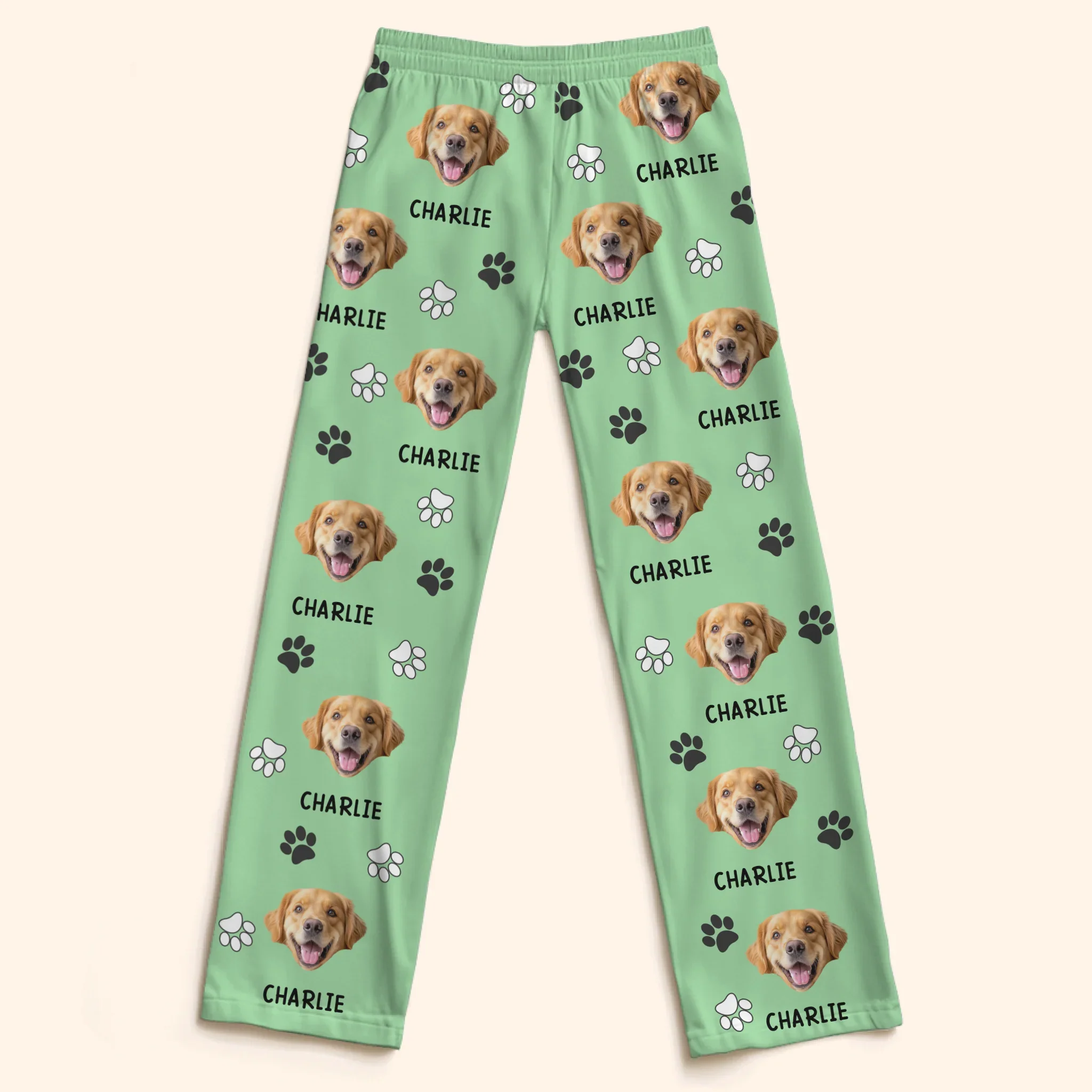 Custom Photo Pajama Pants - Personalized  Christmas Birthday Gifts For Dog Cat Lovers, Dog Dad And Mom, Cat Owners - Cozy Nights, Puppy Vibes - Robaser