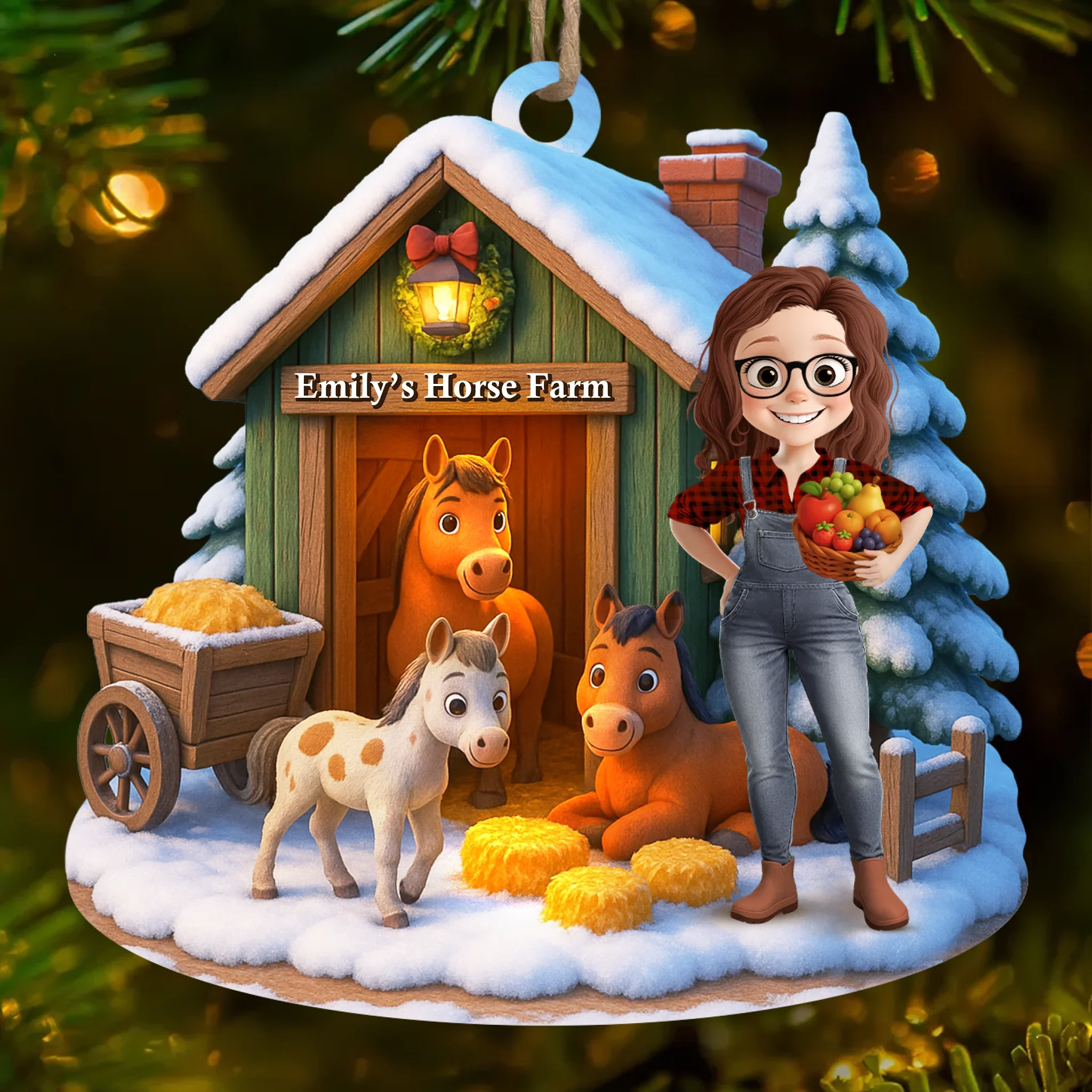 Custom Wood Ornament - Personalized Christmas Birthday Gifts For Women, Men - Life Is Better On The Farm - Robaser