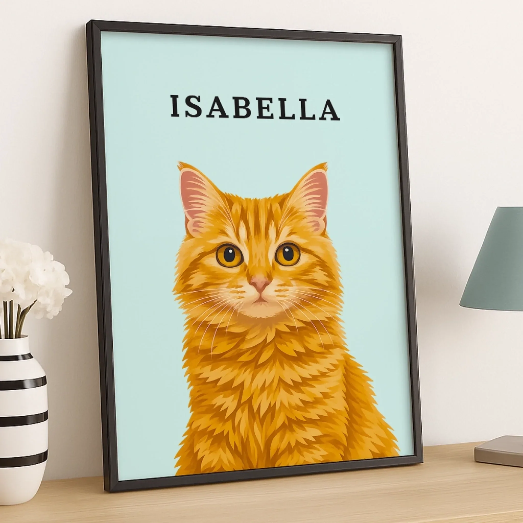 Custom Photo Vertical Poster - Personalized Pet Memorial Sympathy Gifts For Dogs, Cats - My Hooman Loves Me This Much - Robaser