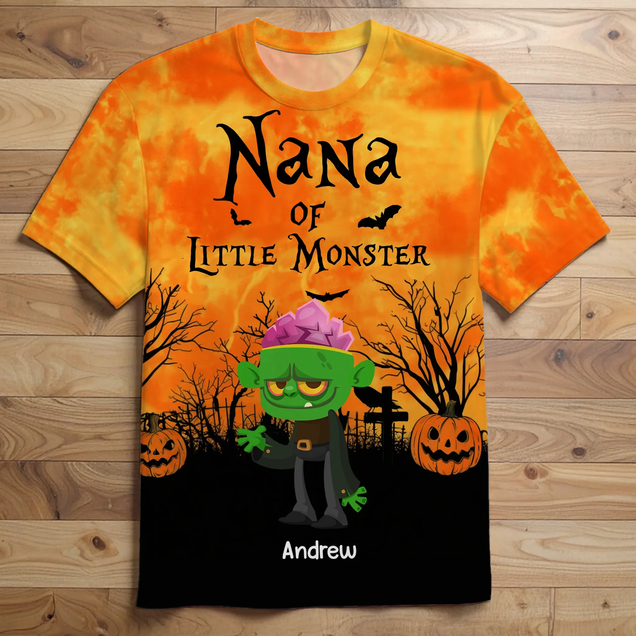 Custom Unisex T-shirt - Personalized Halloween Birthday Gifts For Mom, Grandma - Pumpkin Nights Filled With Laughter - Robaser