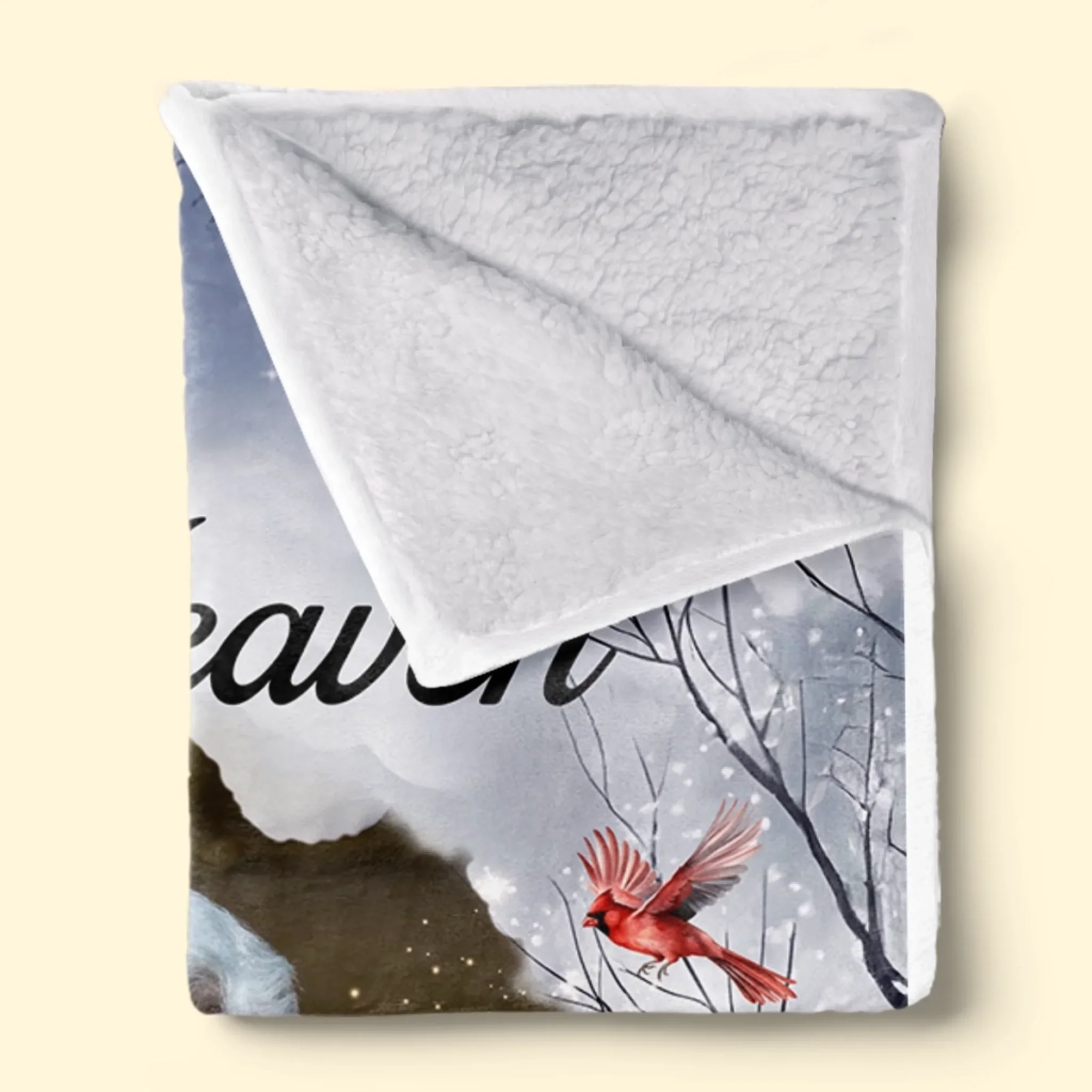 Custom Photo Cardinal Blanket - Personalized Memorial Sympathy Gifts For Loss Of Mom, Dad - Your Love Still Surrounds Me - Robaser