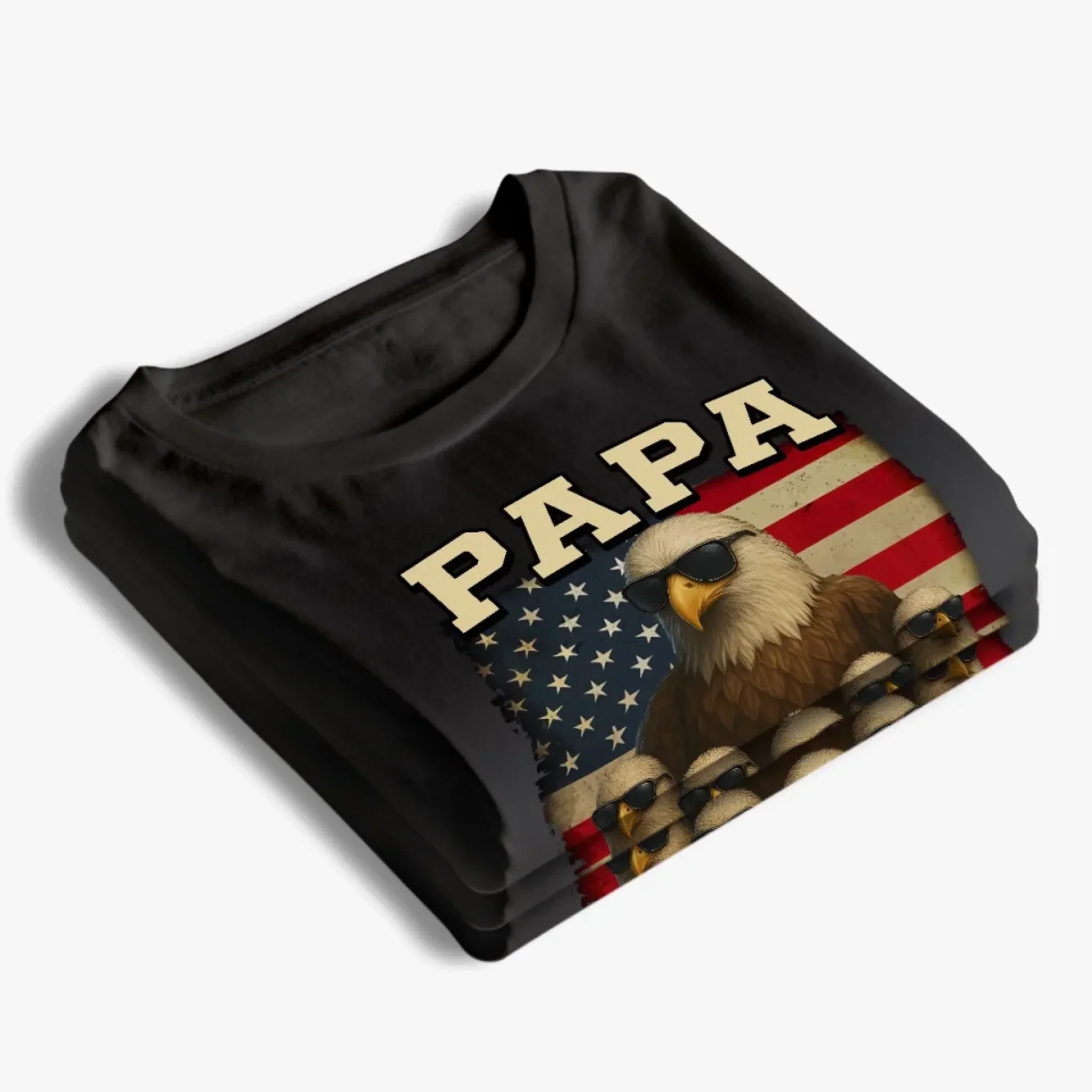 No Storm Too Big With Papa In The Sky - Family Personalized Custom Unisex T-shirt, Premium T-shirt, Hoodie - Father's Day, Gift For Dad, Grandpa - Robaser