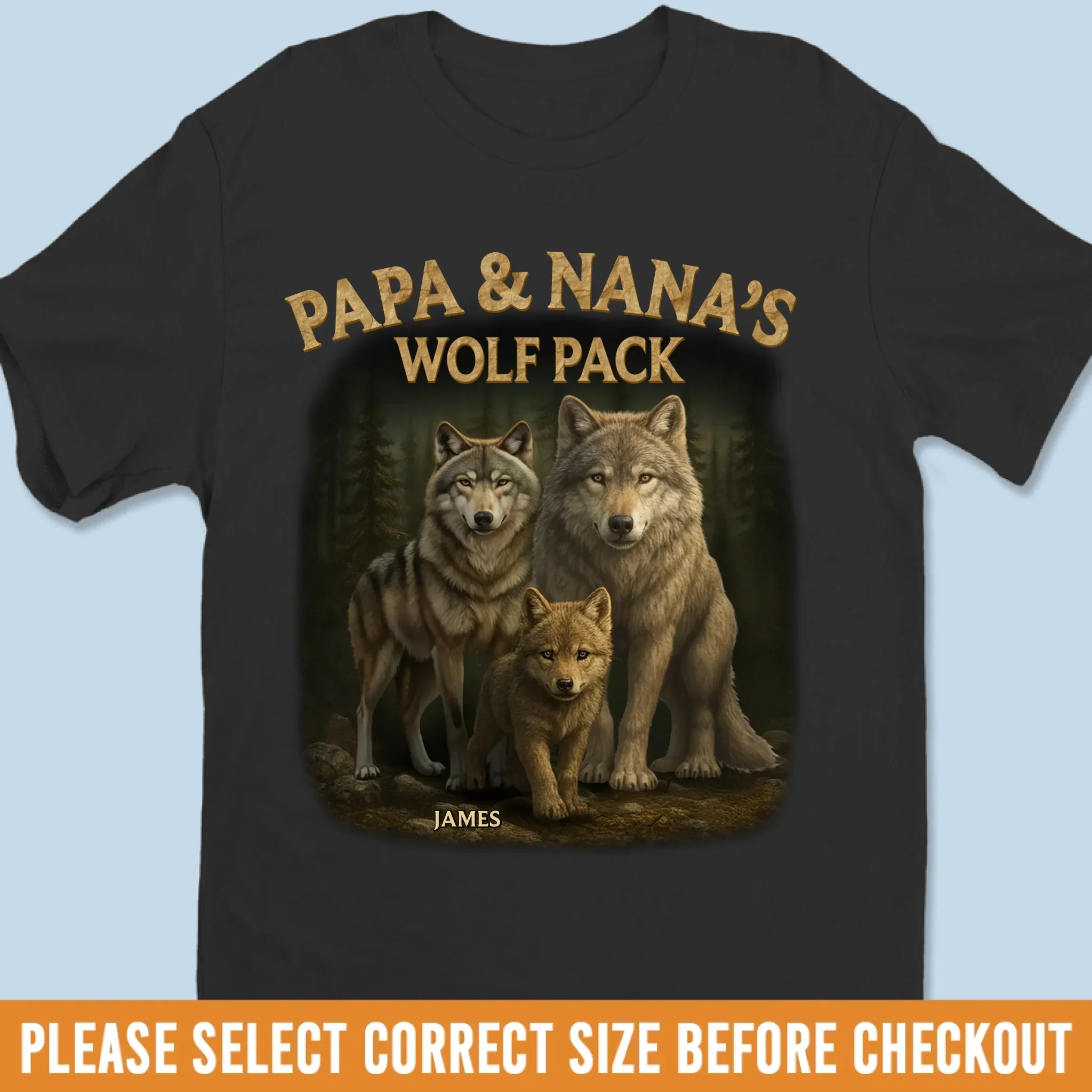 Custom Unisex T-shirt, Premium T-shirt, Hoodie - Personalized Birthday Gifts For Mom, Dad, Grandma, Grandpa - Our Pack Our Home - Robaser