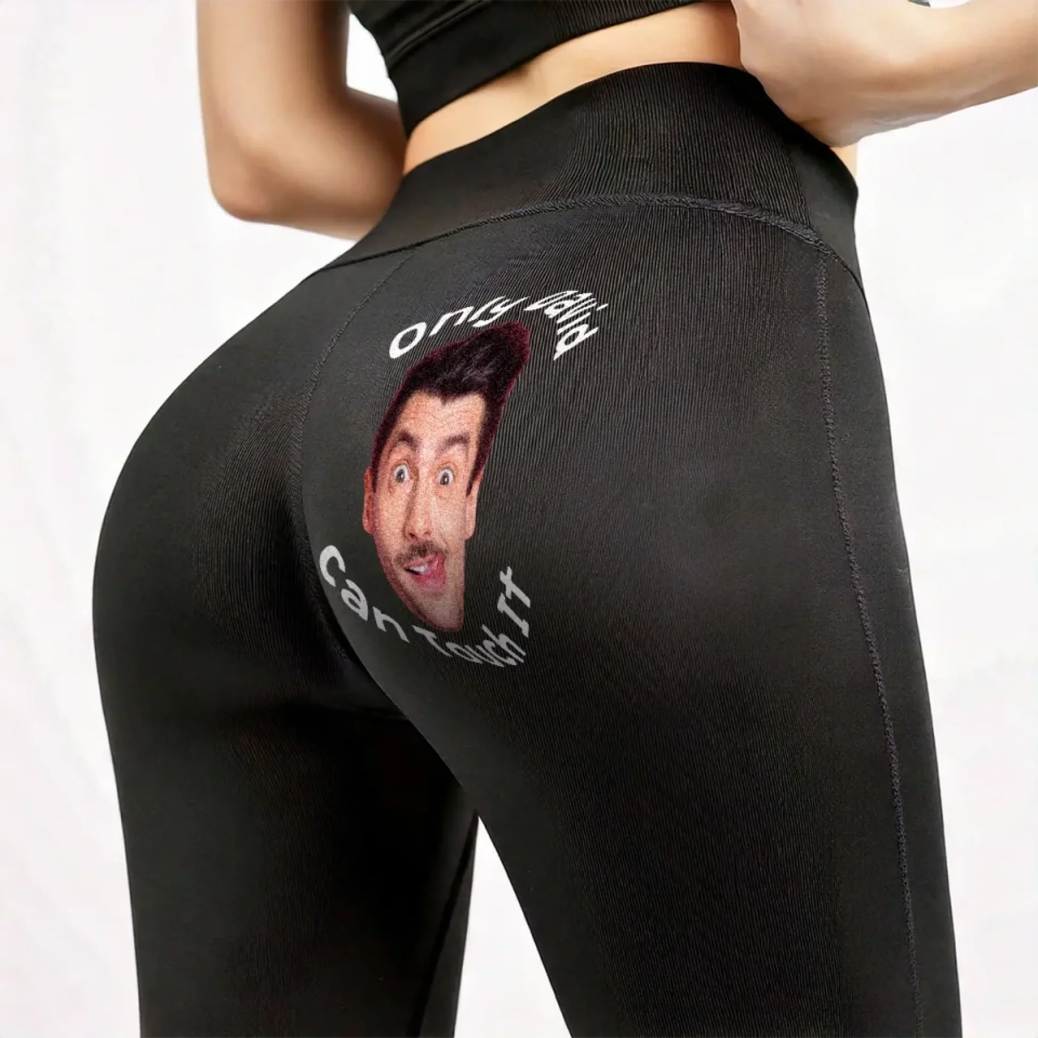 Custom Photo Not Yours, Never Will Be - Personalized Custom Women Leggings - Gift For Wife, Anniversary - Robaser