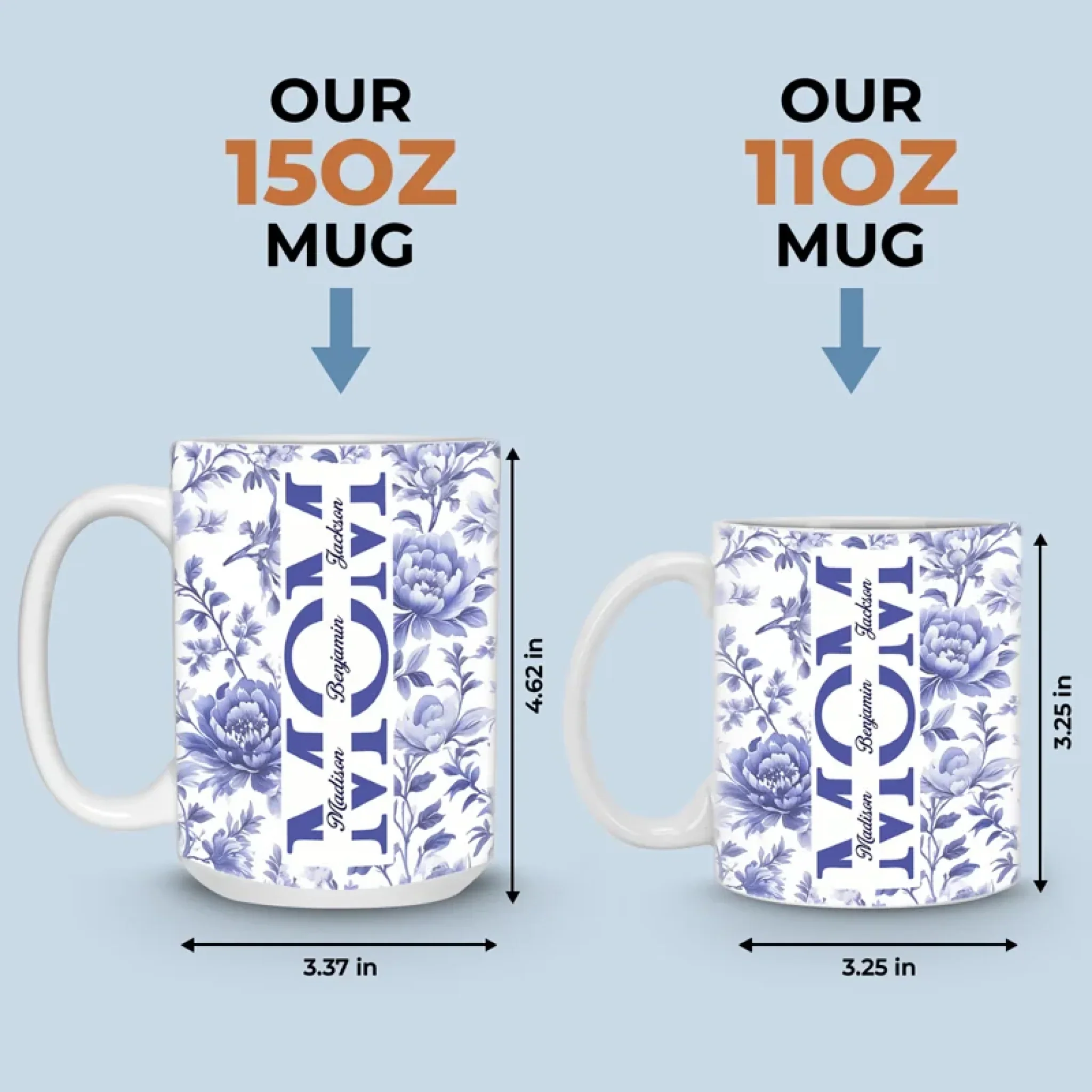 Family First, Always - Family Personalized Custom Mug - Mother's Day, Gift For Mom, Grandma - Robaser