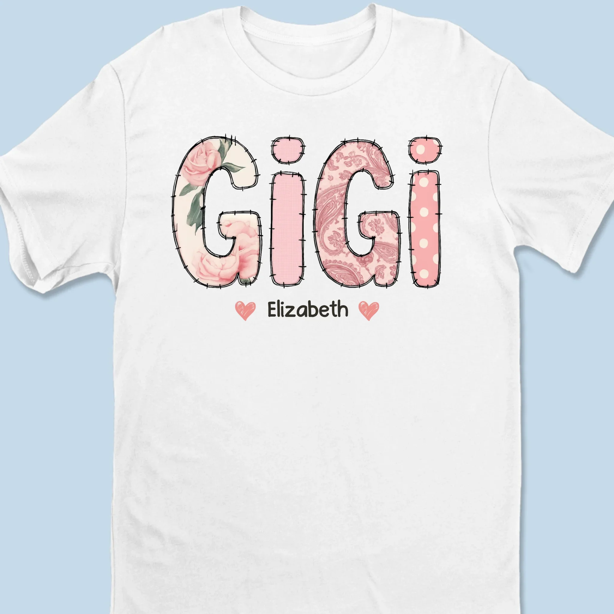 Made With Love And Grandkids - Family  Personalized Custom Unisex T-shirt, Premium T-shirt, Hoodie - Mother's Day, Gift For Mom, Grandma - Robaser