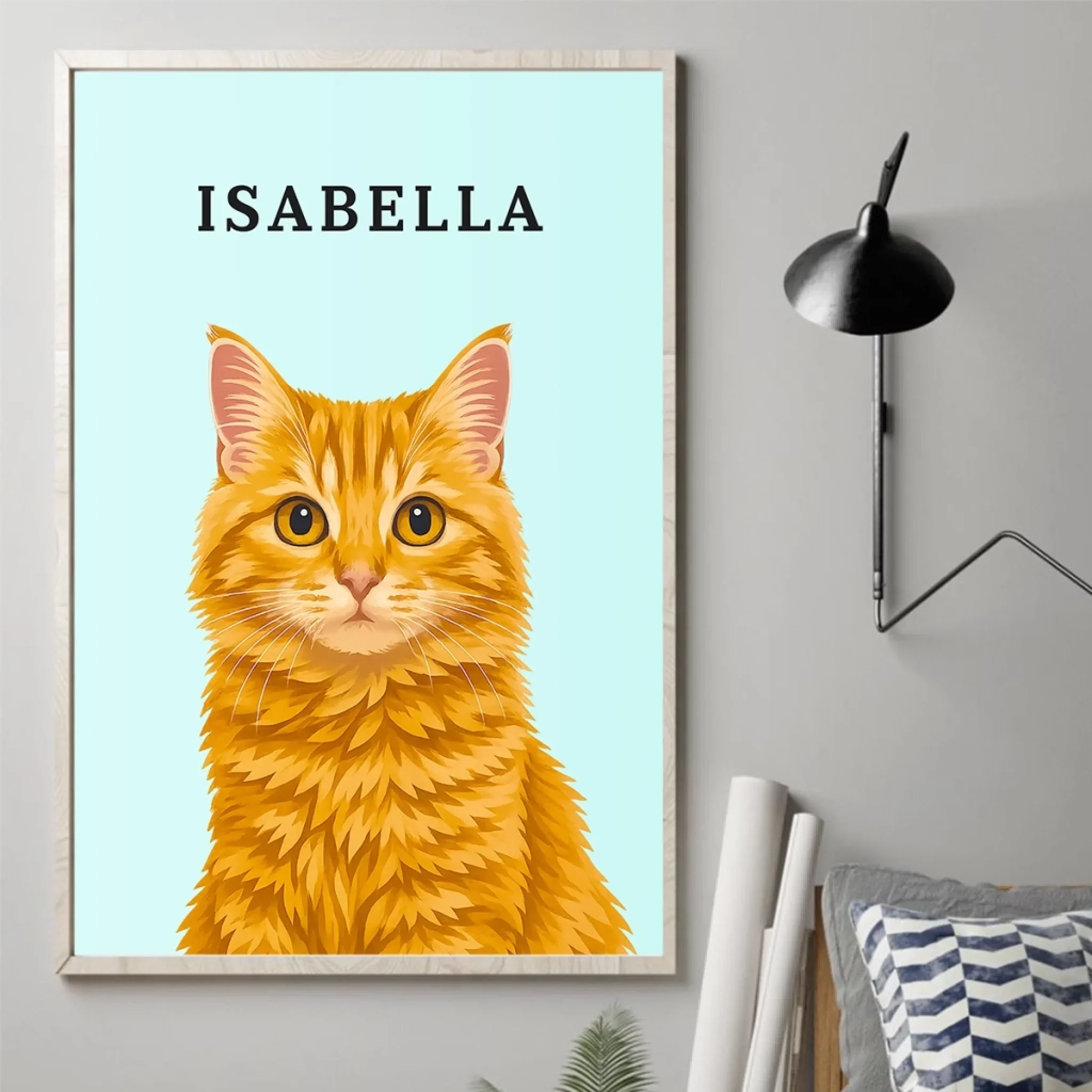 Custom Photo Vertical Poster - Personalized Pet Memorial Sympathy Gifts For Dogs, Cats - My Hooman Loves Me This Much - Robaser