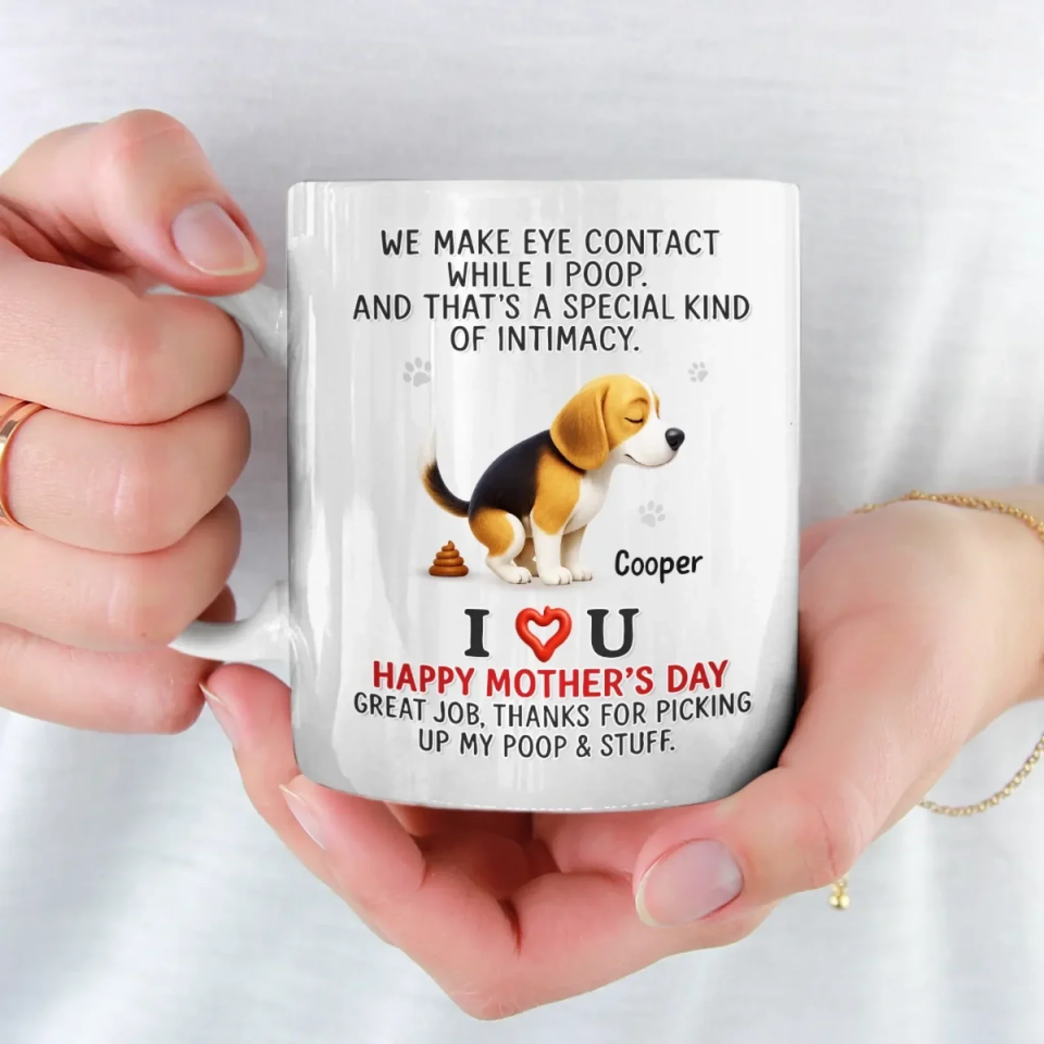 That  s Not Awkward, That  s Love - Dog Personalized Custom Mug - Mother's Day, Gift For Pet Owners, Pet Lovers - Robaser