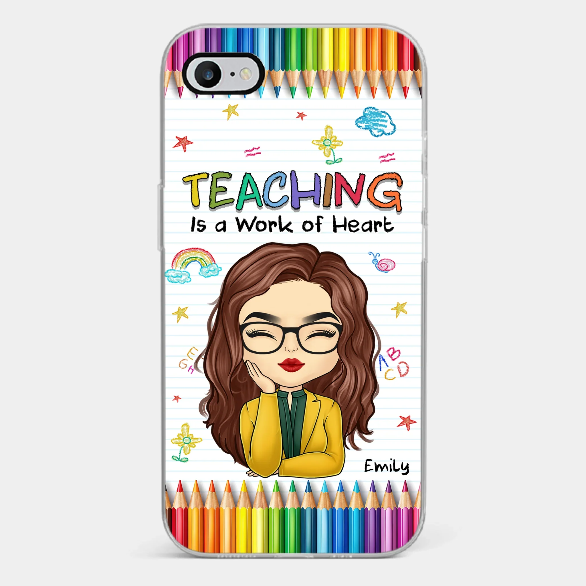 Custom Clear Phone Case - Personalized Birthday Gifts For Teachers - Teachers Grow Dreams - Robaser