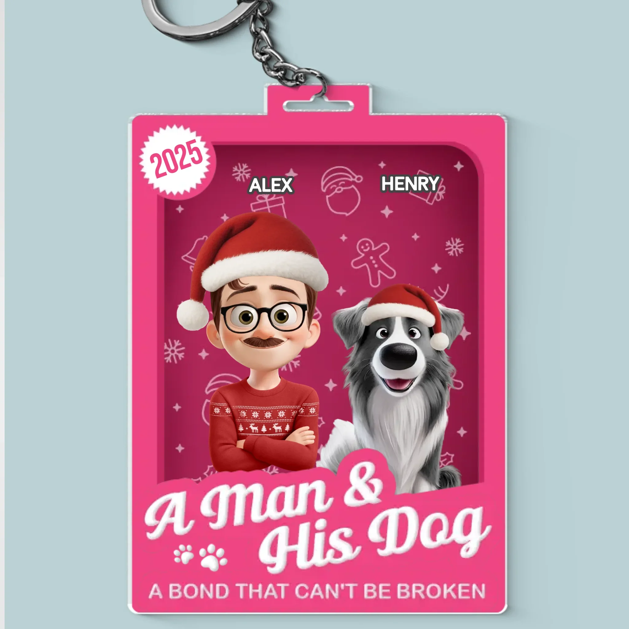 Custom Toy Box Shaped Acrylic Keychain - Personalized Christmas Birthday Gifts For Dog Lovers, Dog Dad And Mom - Furever Our Favorite Place - Robaser