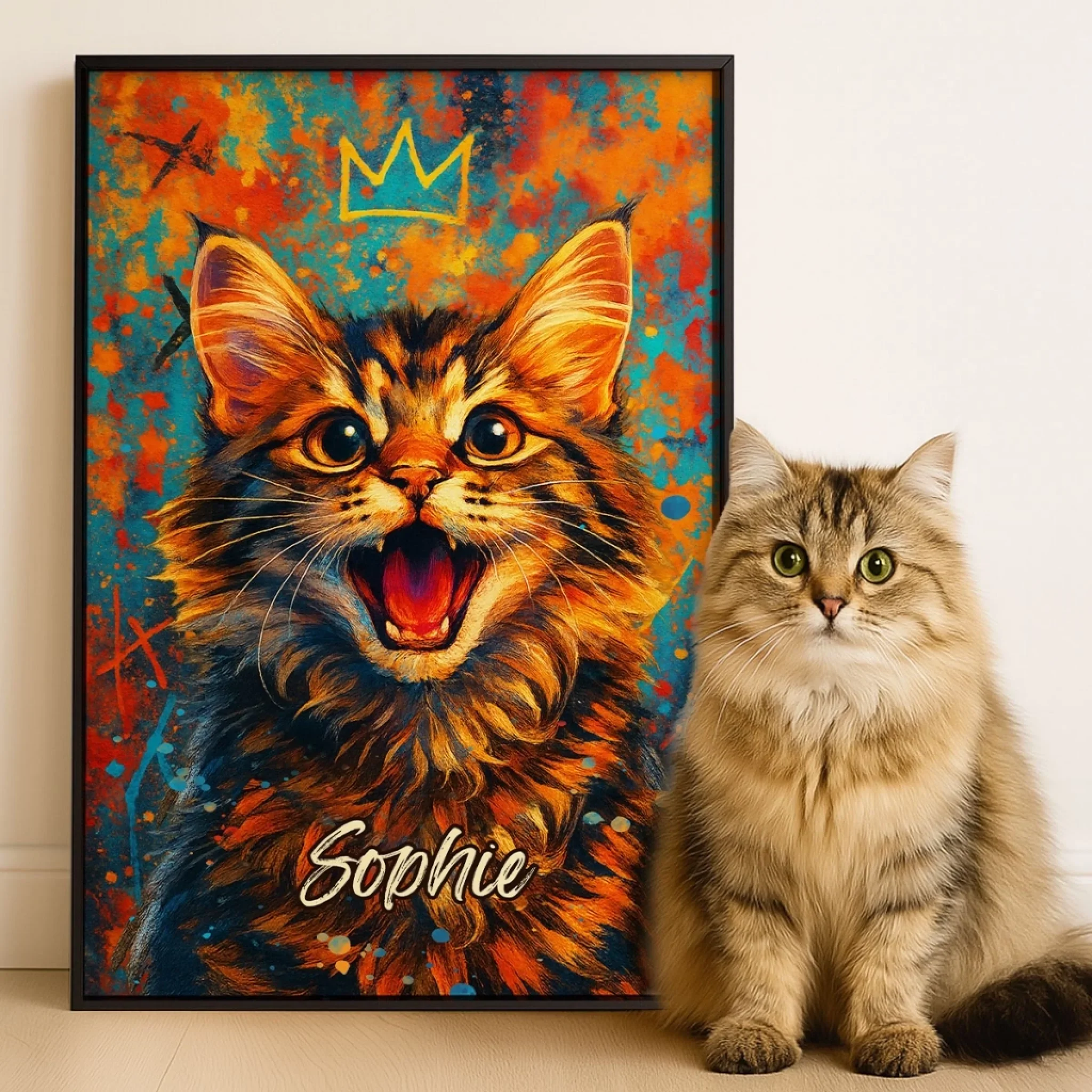 Custom Photo Vertical Poster - Personalized Pet Memorial Sympathy Gifts For Dogs, Cats - My Sunshine With Paws - Robaser