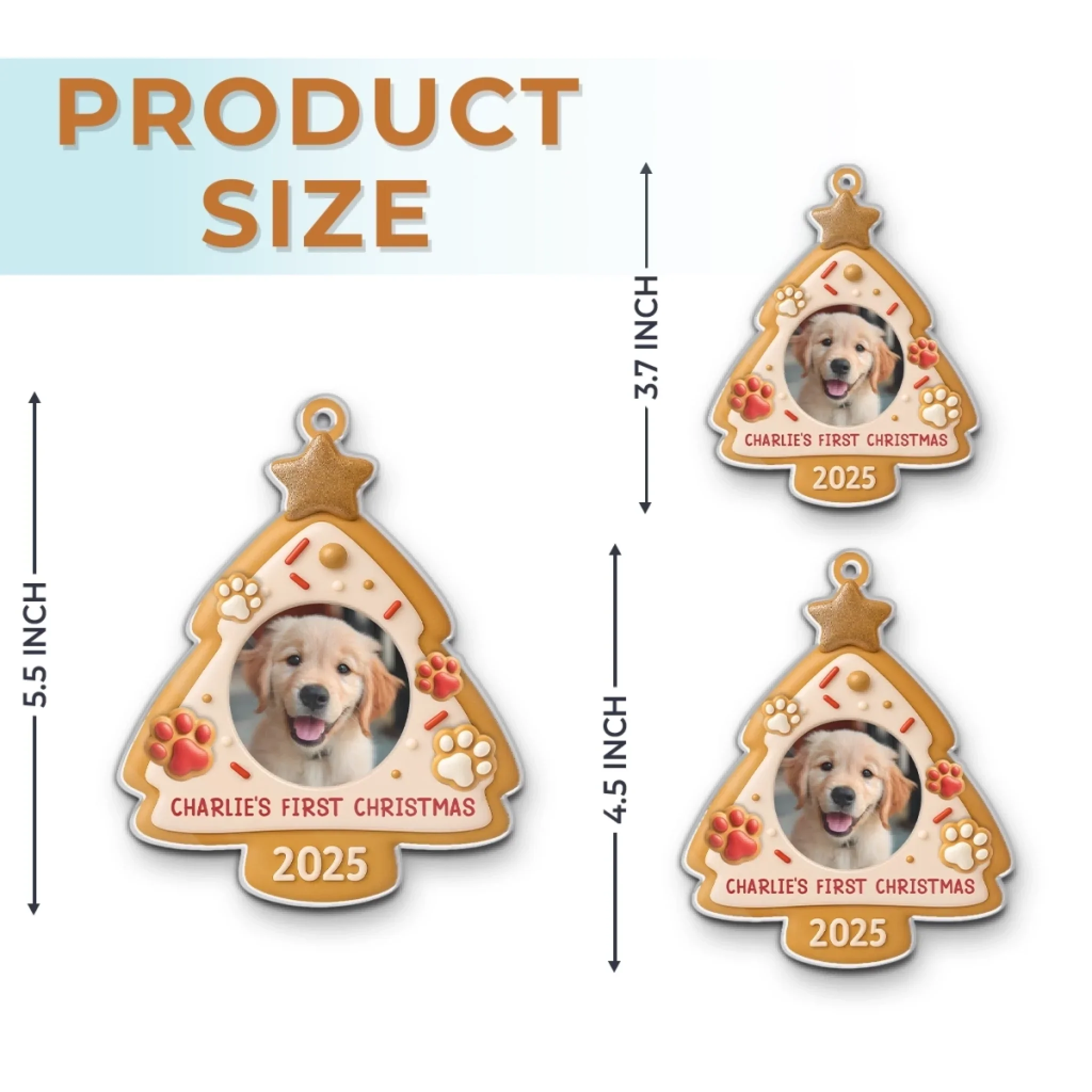 Custom Photo Acrylic Ornament - Personalized Christmas Birthday Gifts For Dog Cat Lovers, Dog Dad And Mom, Cat Owners - Santa, I  ve Been A Good Pup - Robaser