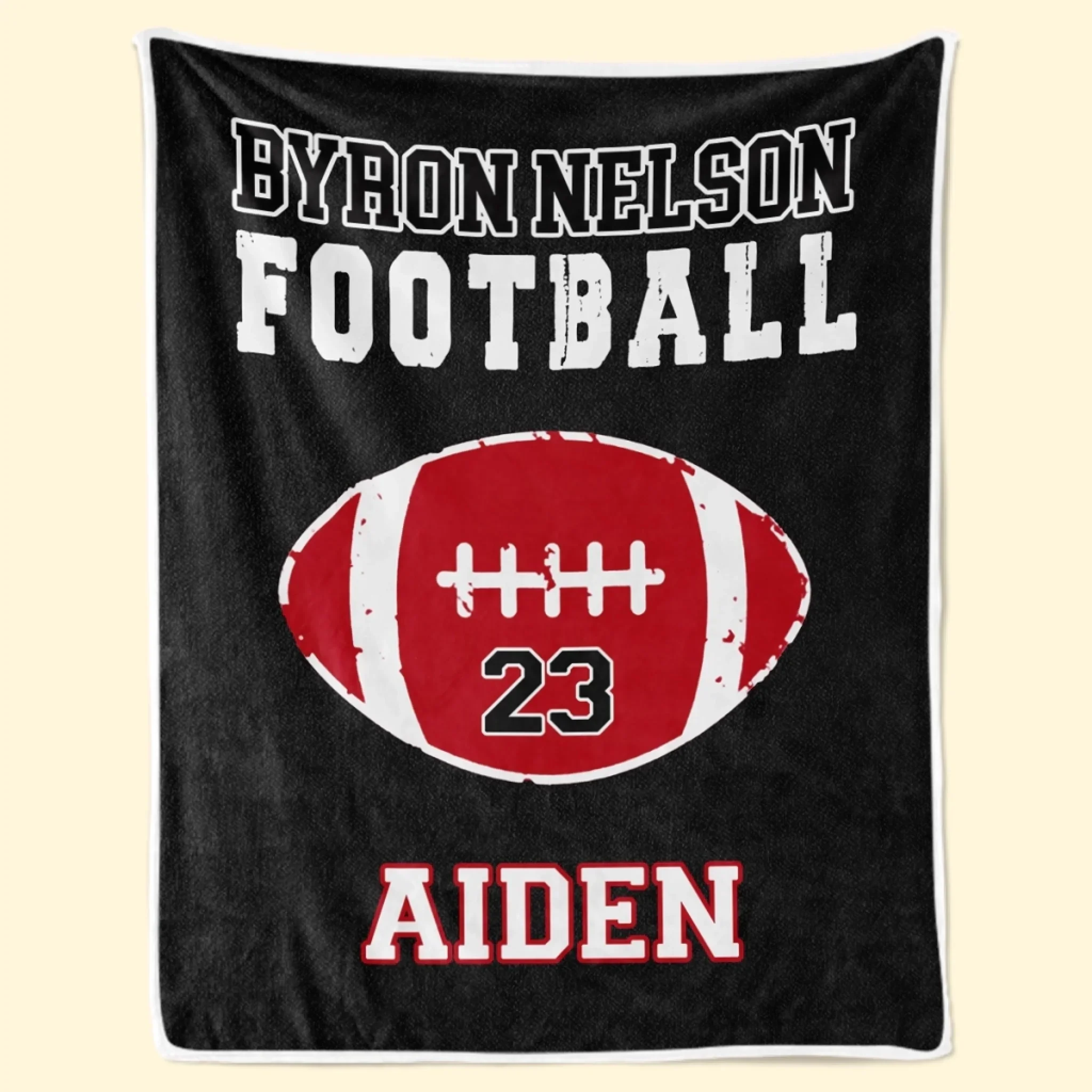 Custom American Football Blanket - Personalized Gift For Birthday, Football Football Lovers, NFL Fans, Sport Lovers, Senior Graduation Gift - Living The Football Dream With School Name - Robaser