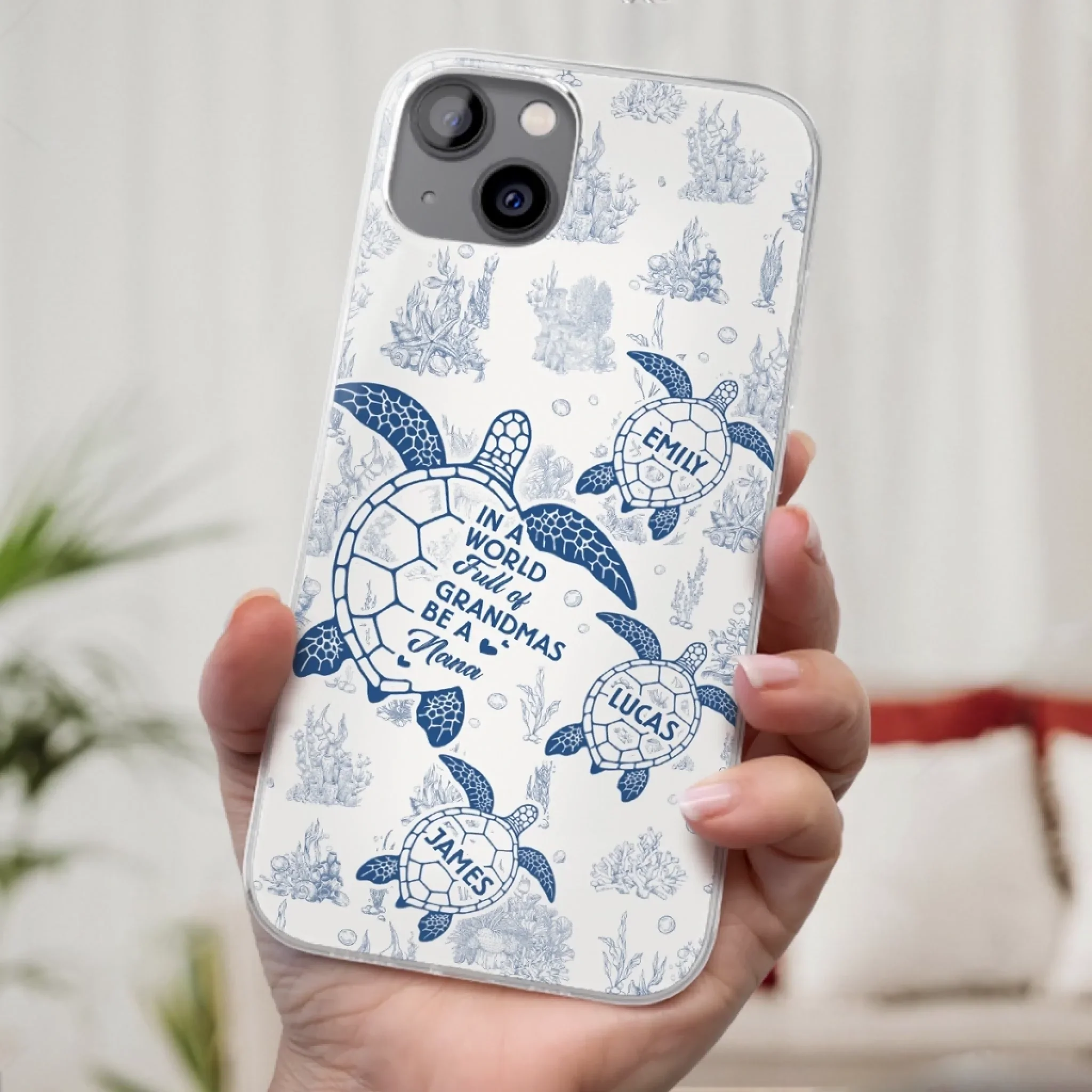 Custom Clear Phone Case - Personalized Birthday Gifts For Mom, Grandma - Stand Out, Be The Nana - Robaser