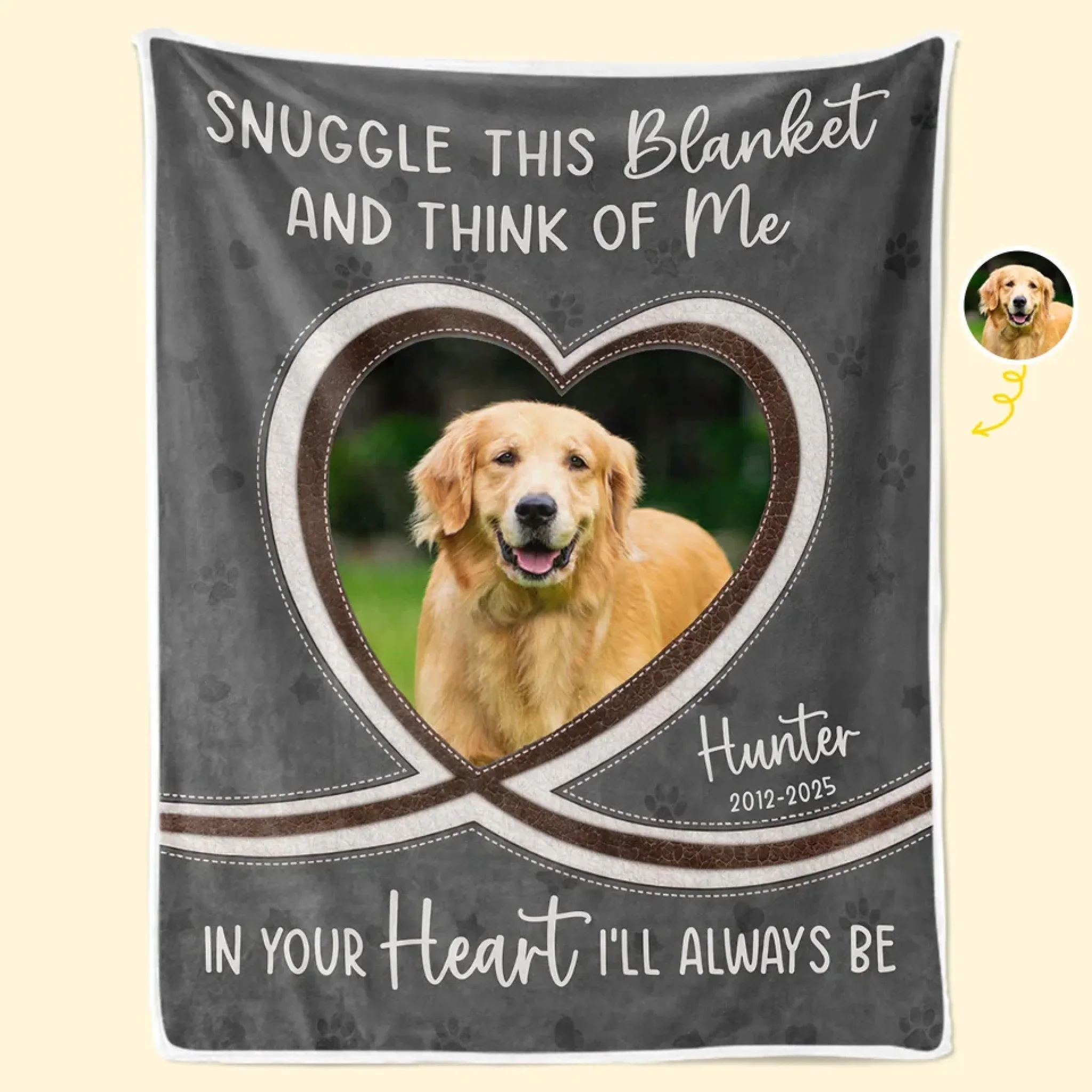 Custom Photo You Were Family - Memorial Personalized Custom Blanket - Sympathy Gift For Pet Owners, Pet Lovers - Robaser