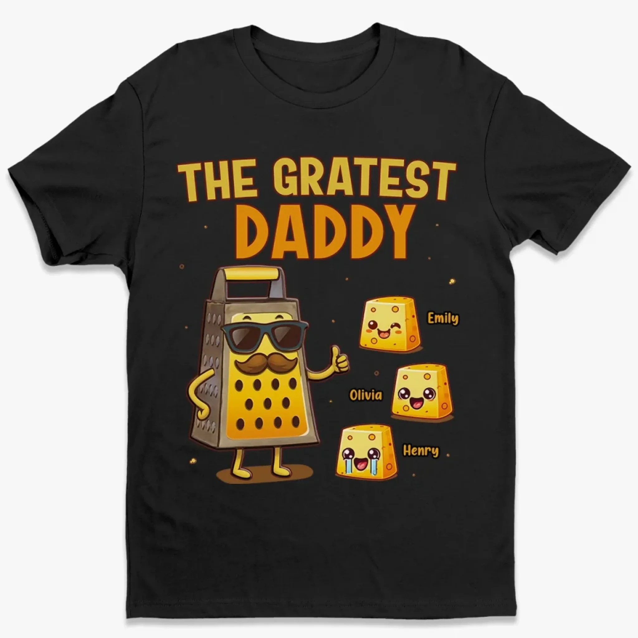 The Gratest Daddy - Family Personalized Custom Unisex T-shirt, Premium T-shirt, Hoodie - Father's Day, Gift For Dad, Grandpa - Robaser