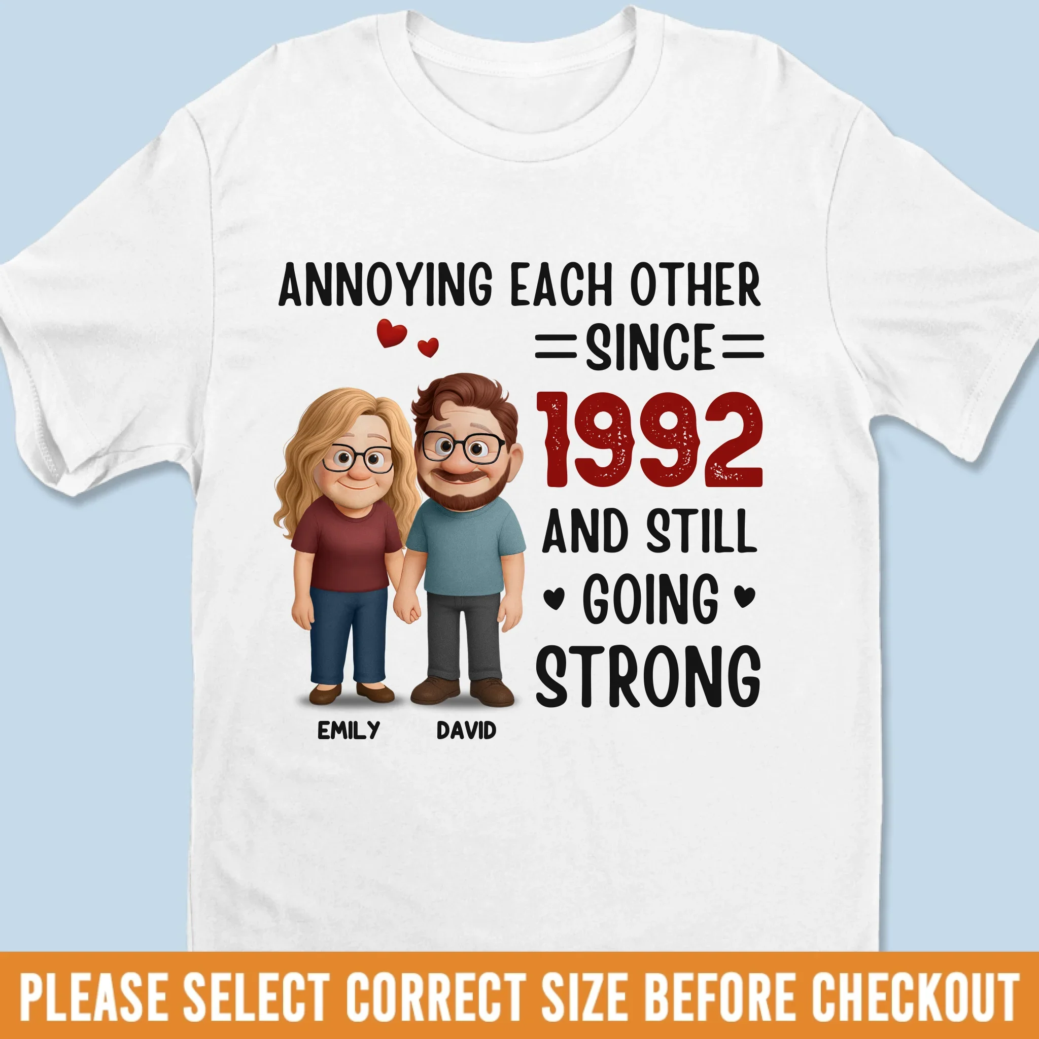 Custom Unisex T-shirt, Premium T-shirt, Hoodie - Personalized Anniversary Wedding Gifts For Husband And Wife, Him And Her - Annoying You Is My Love Language - Robaser