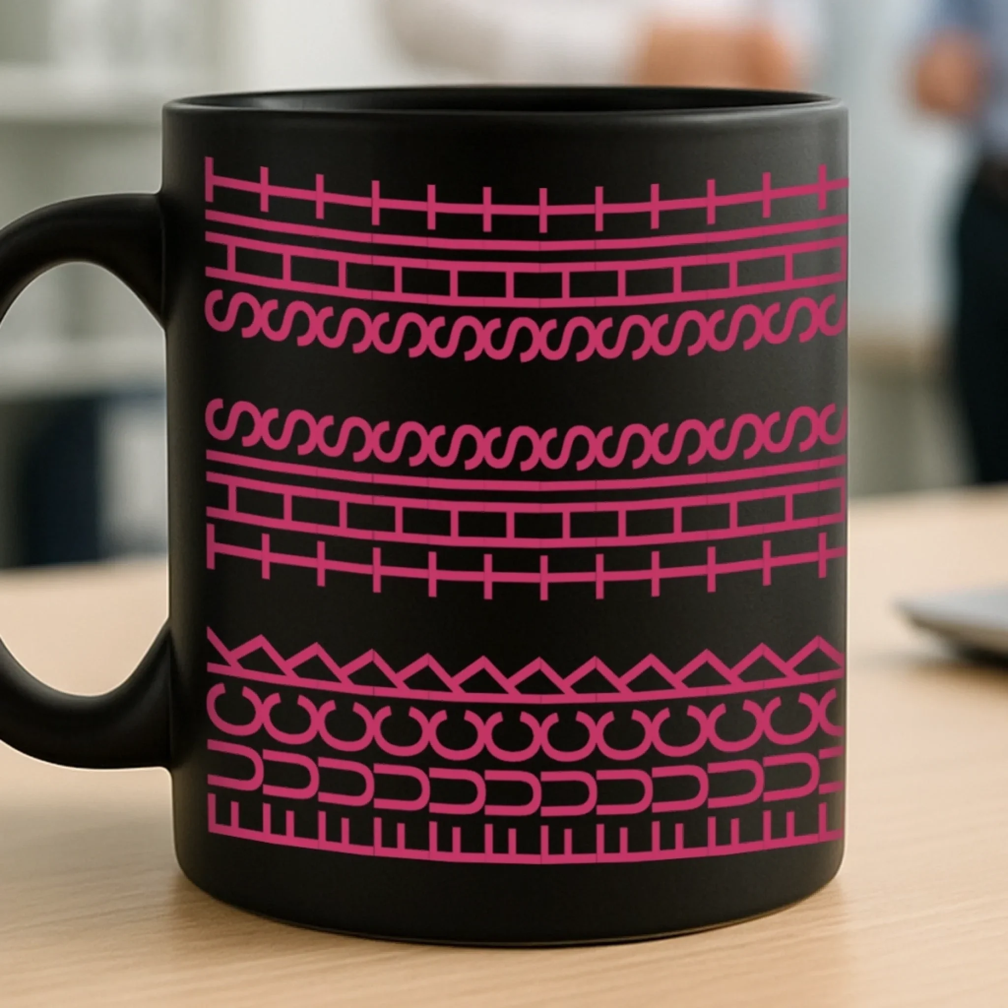 Every Line Has A Rhythm - Friend Black Mug - Gift For Best Friends, Sisters, Family Members, Coworkers - Robaser