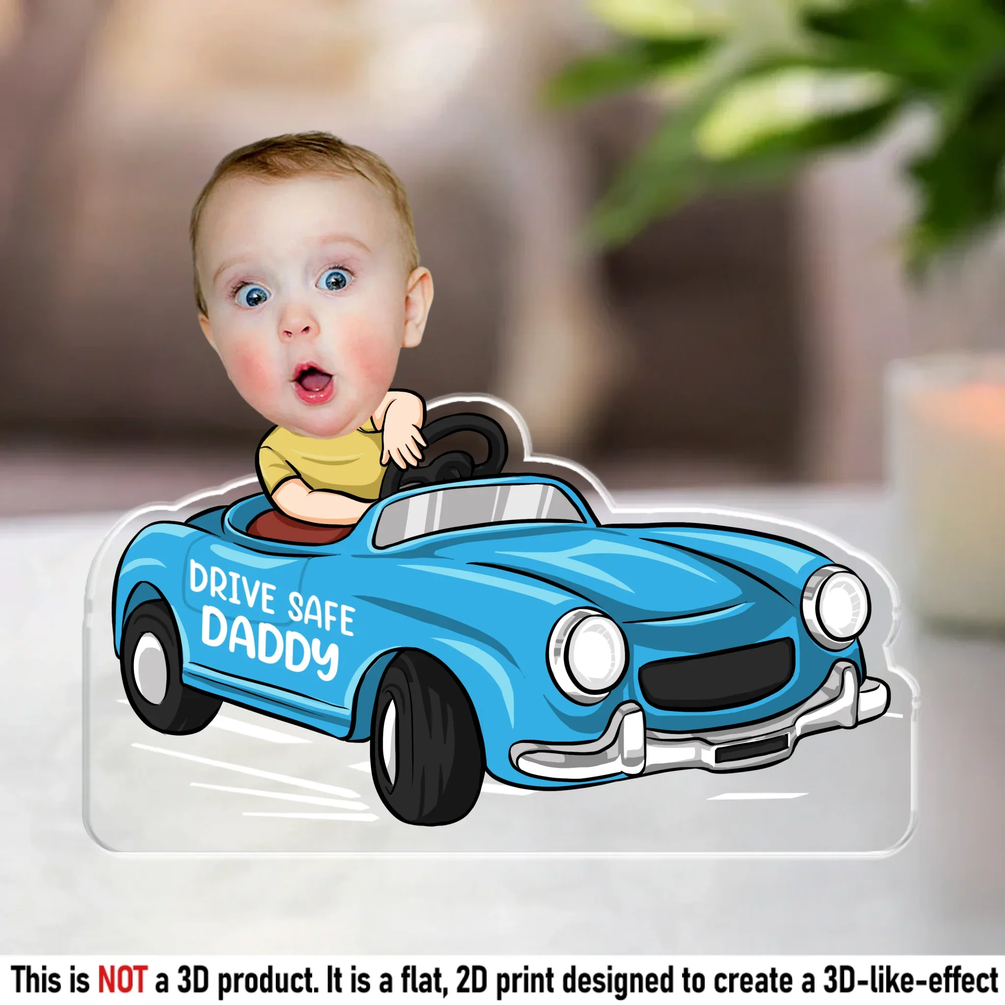 Custom Photo Stay Safe For Your Rookie - Family Personalized Custom Acrylic Plaque Custom Shape - Father's Day, Gift For Dad, Grandpa - Robaser