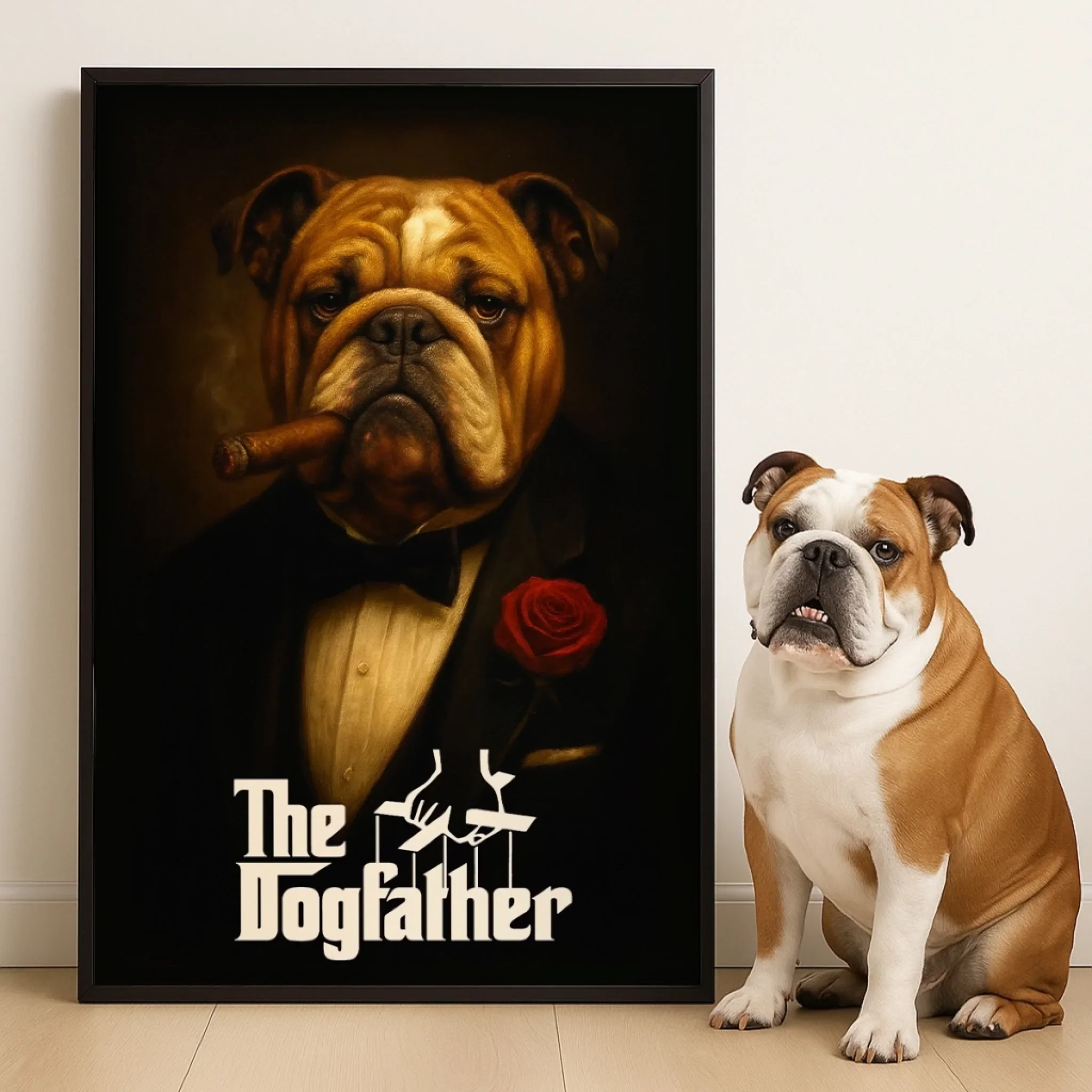 Custom Photo Vertical Poster - Personalized Birthday  Gifts For Dog Cat Lovers, Dog Dad And Mom, Cat Owners - Too Classy For Fetch - Robaser