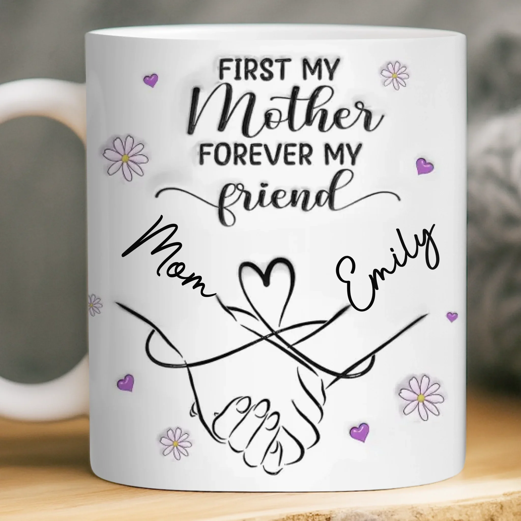 Custom Mug - Personalized Birthday Gifts For Mom, Daughter - You Are My Safe Place - Robaser
