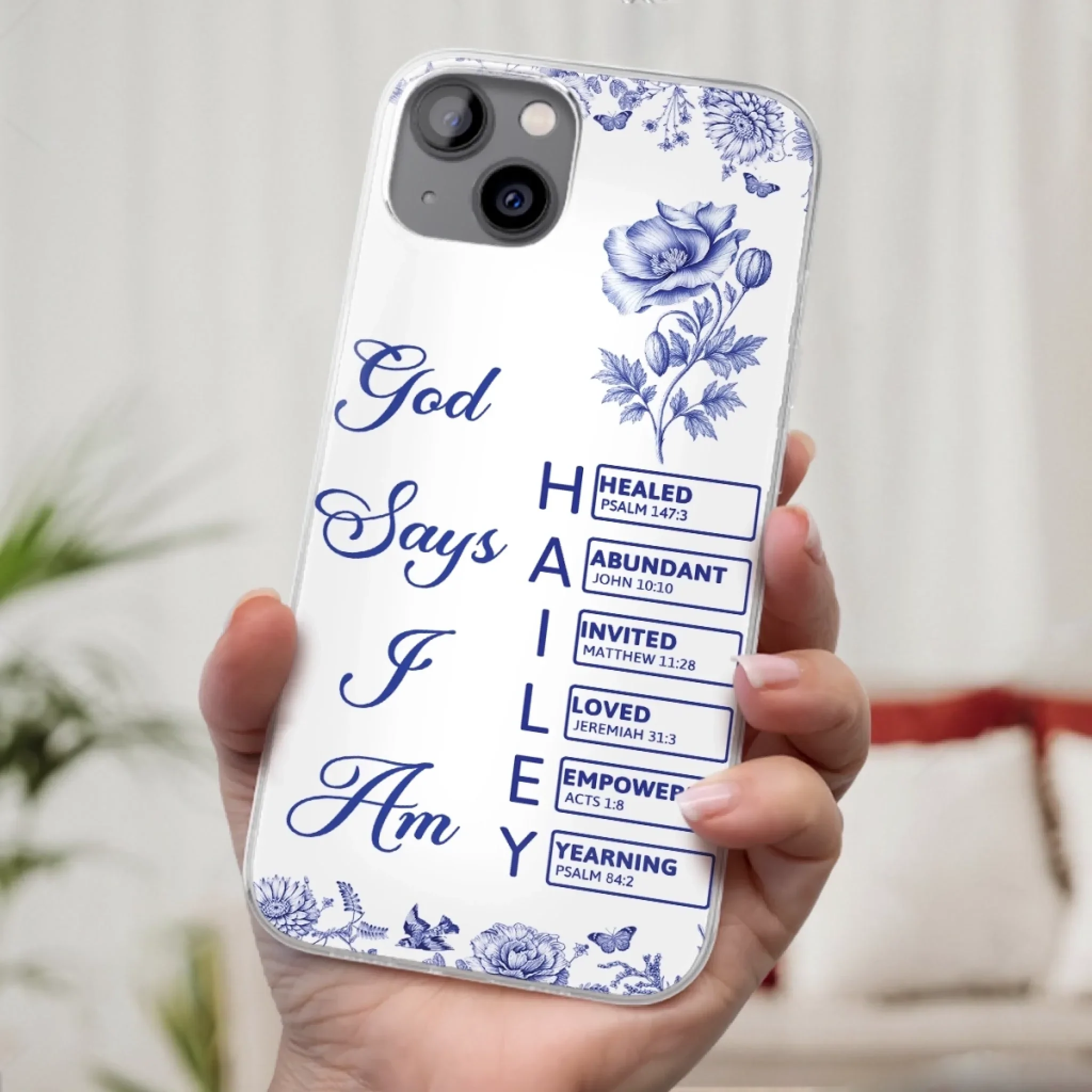 Custom Clear Phone Case - Personalized Best Friend Birthday Gifts For Women, Besties, Sisters, BFF - Each Letter, A Gift Of God - Robaser