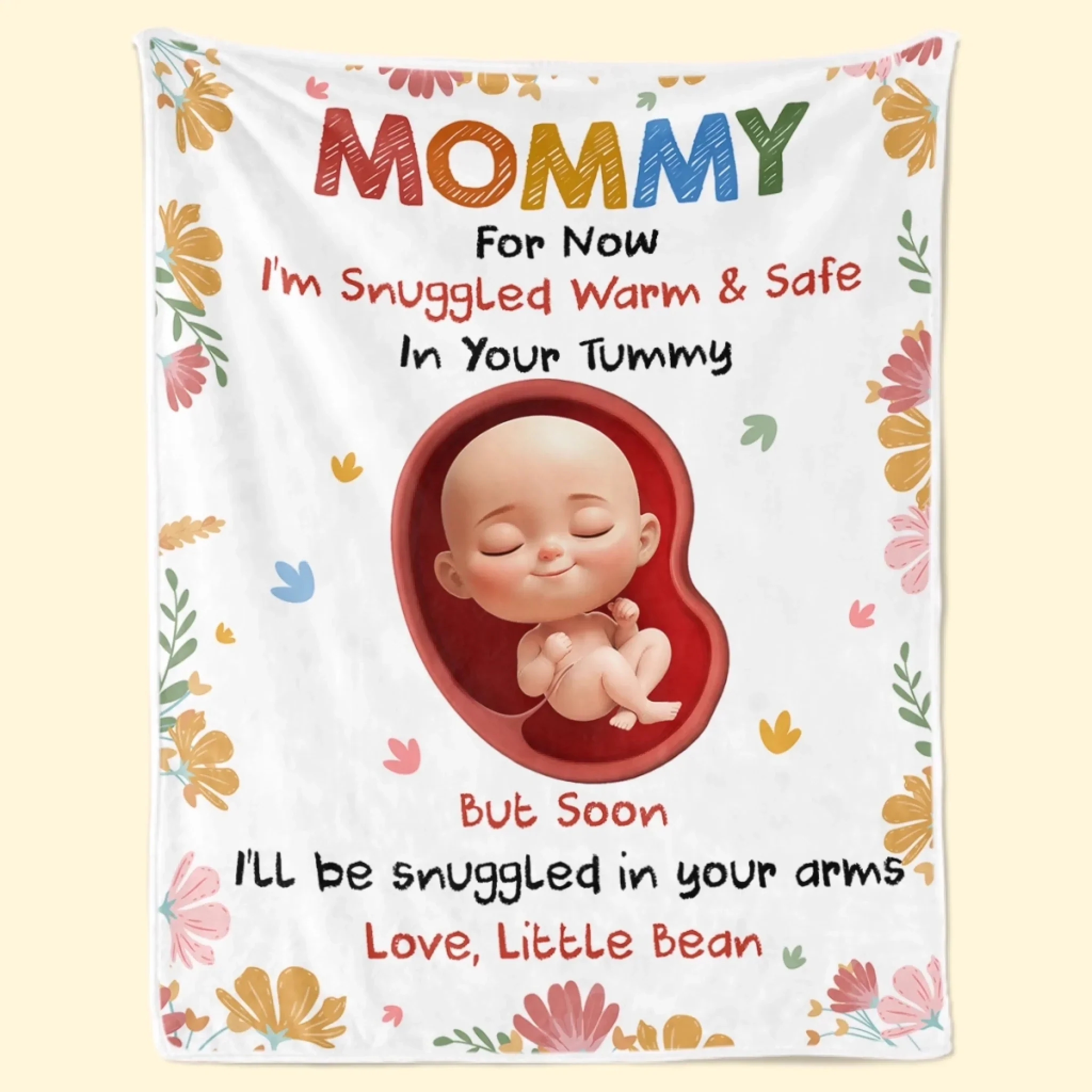 Custom Blanket - Personalized Baby Shower, Gender Reveal Gifts For New Moms, New Dads, New Parents - Snuggled In Your Love, Always - Robaser